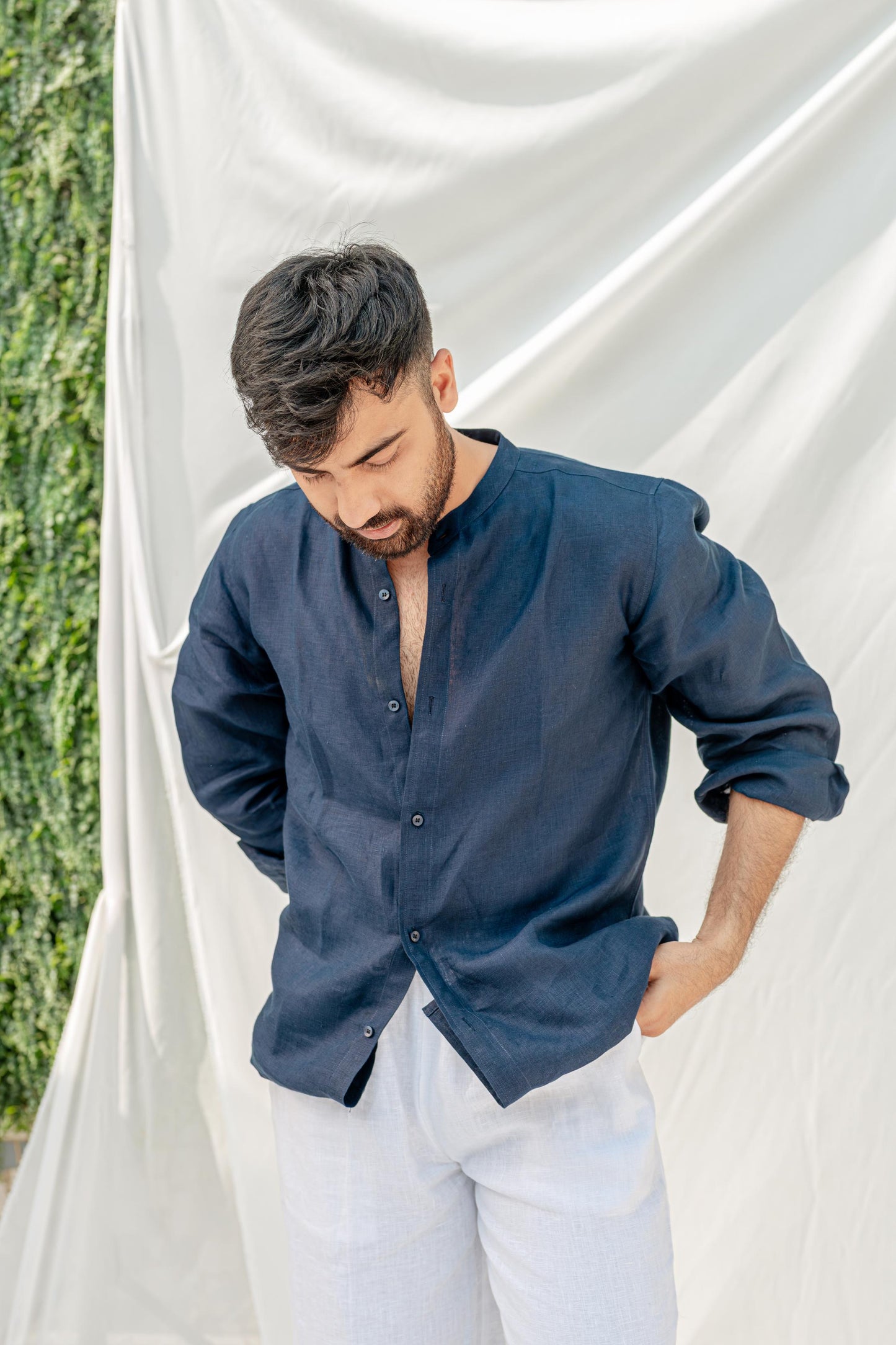 Mandarin Collar Shirt