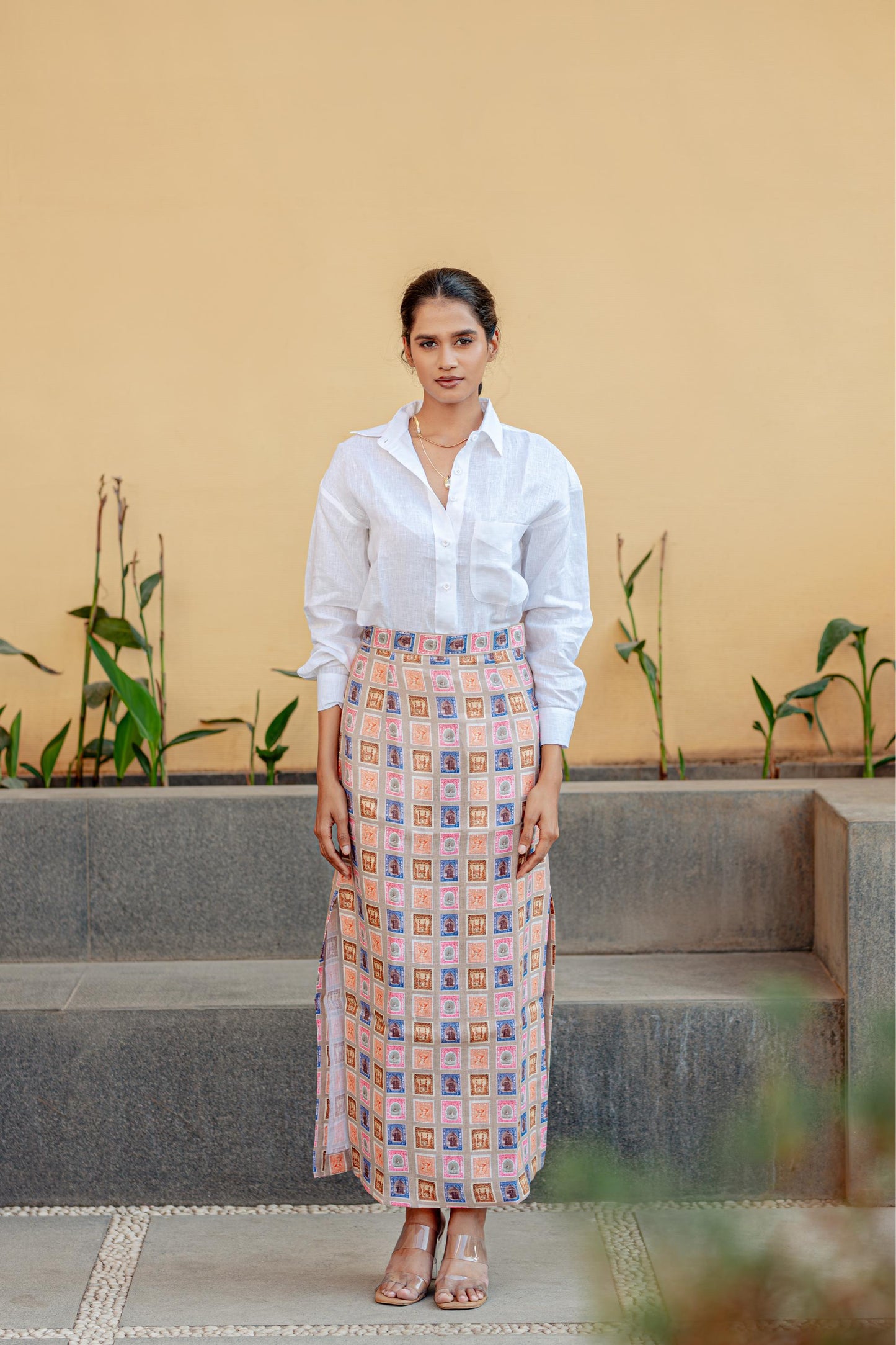Stamp Slit Skirt