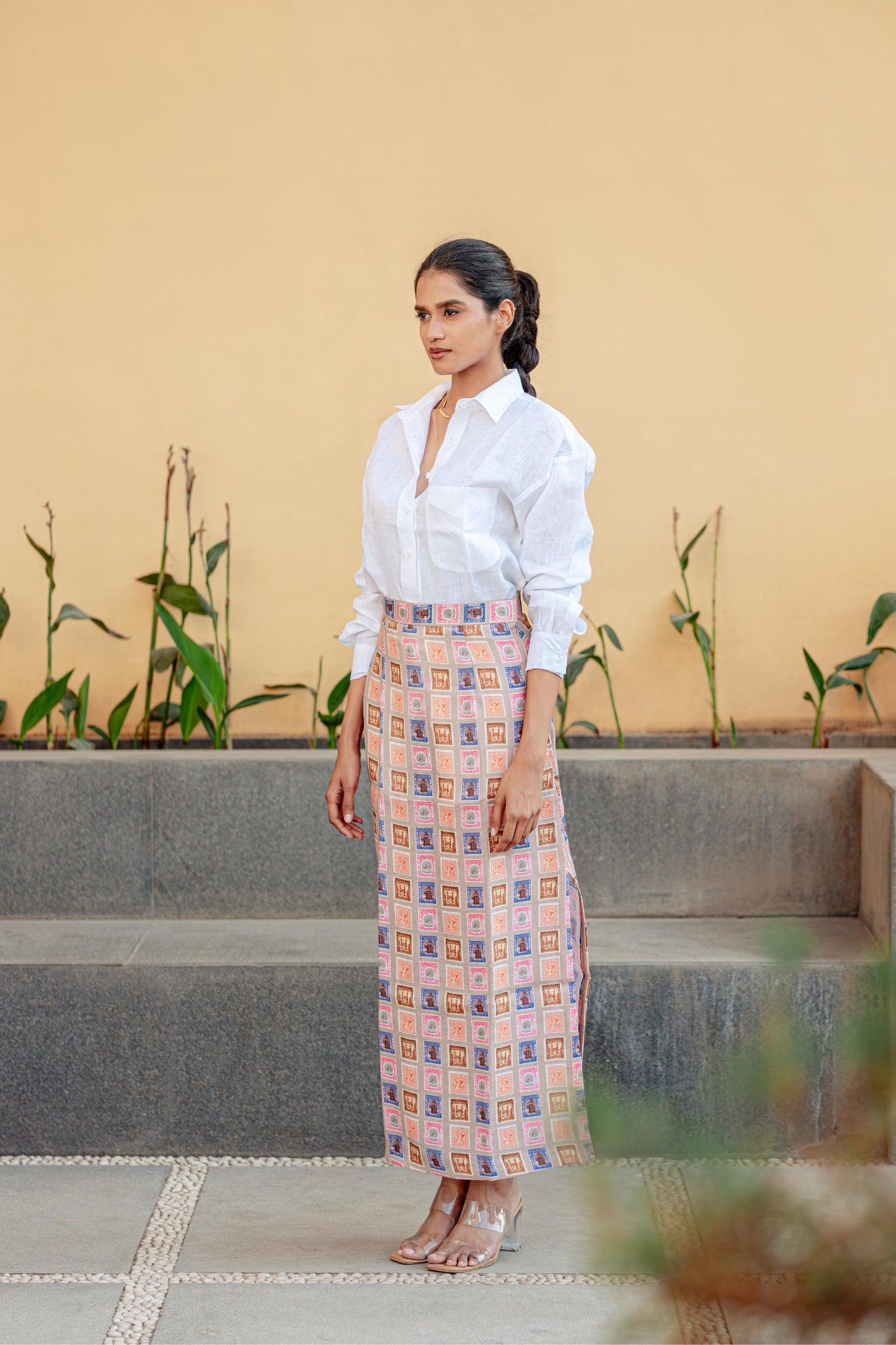 Stamp Slit Skirt