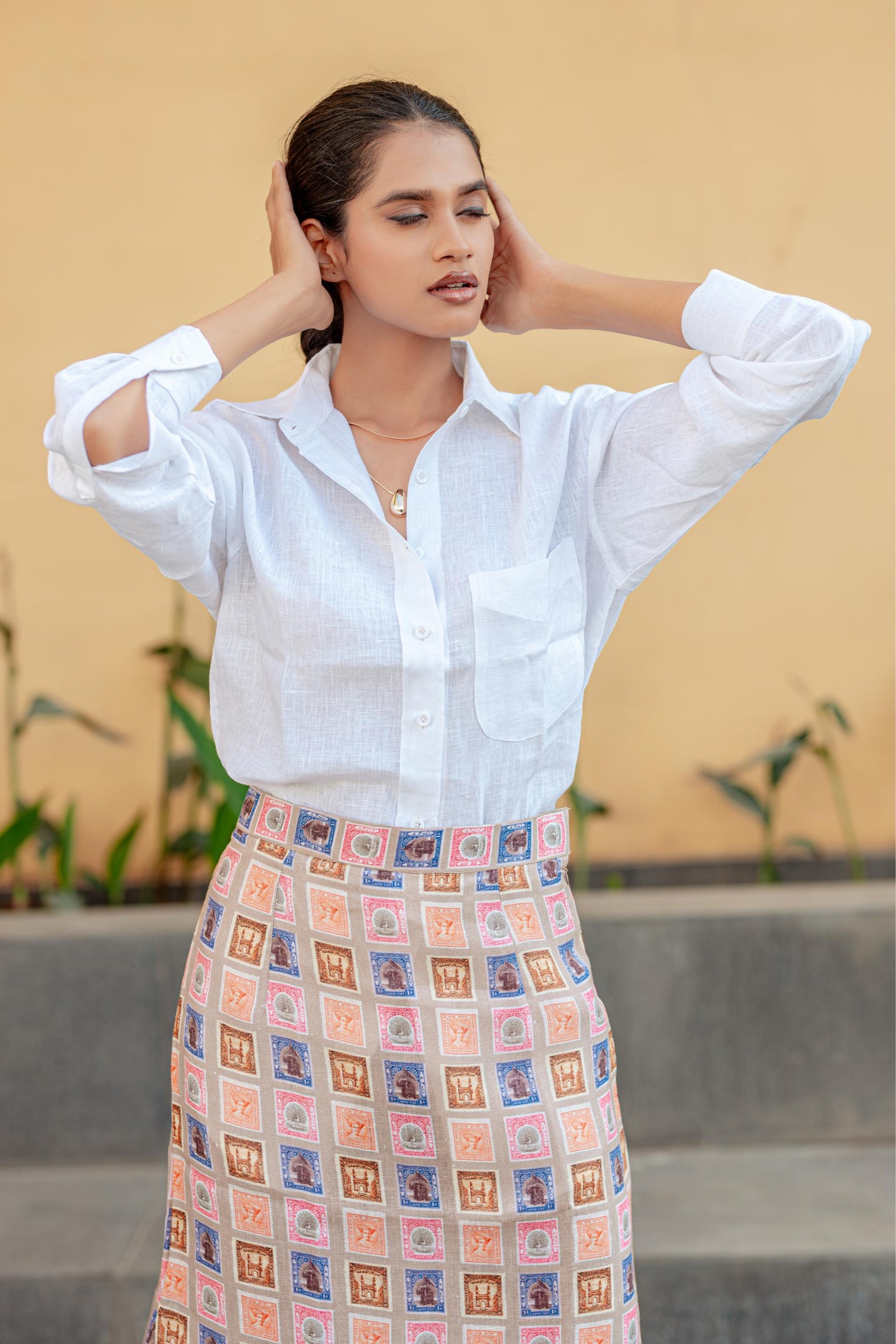 Stamp Slit Skirt