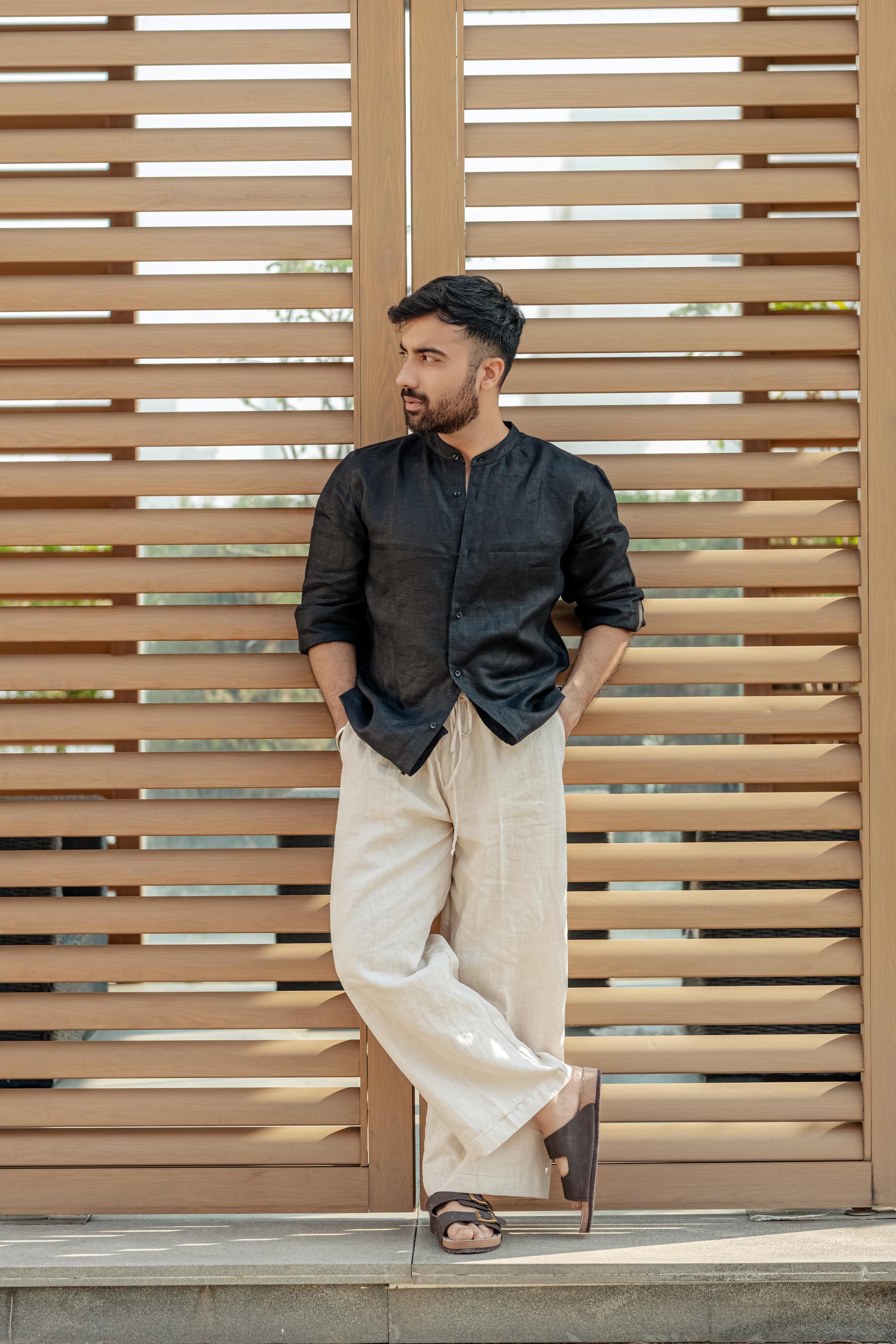 Mandarin Collar Shirt