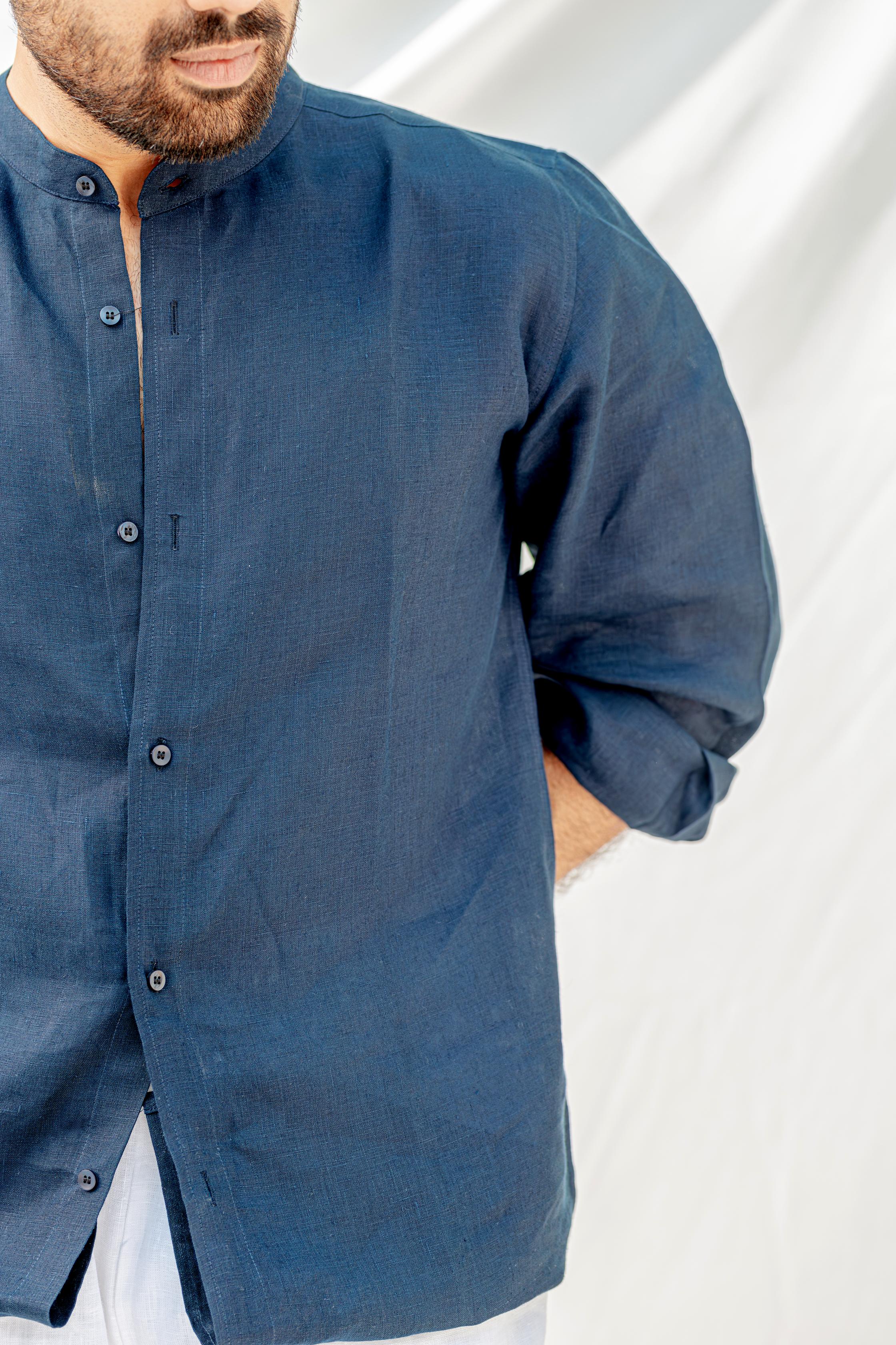 Mandarin Collar Shirt