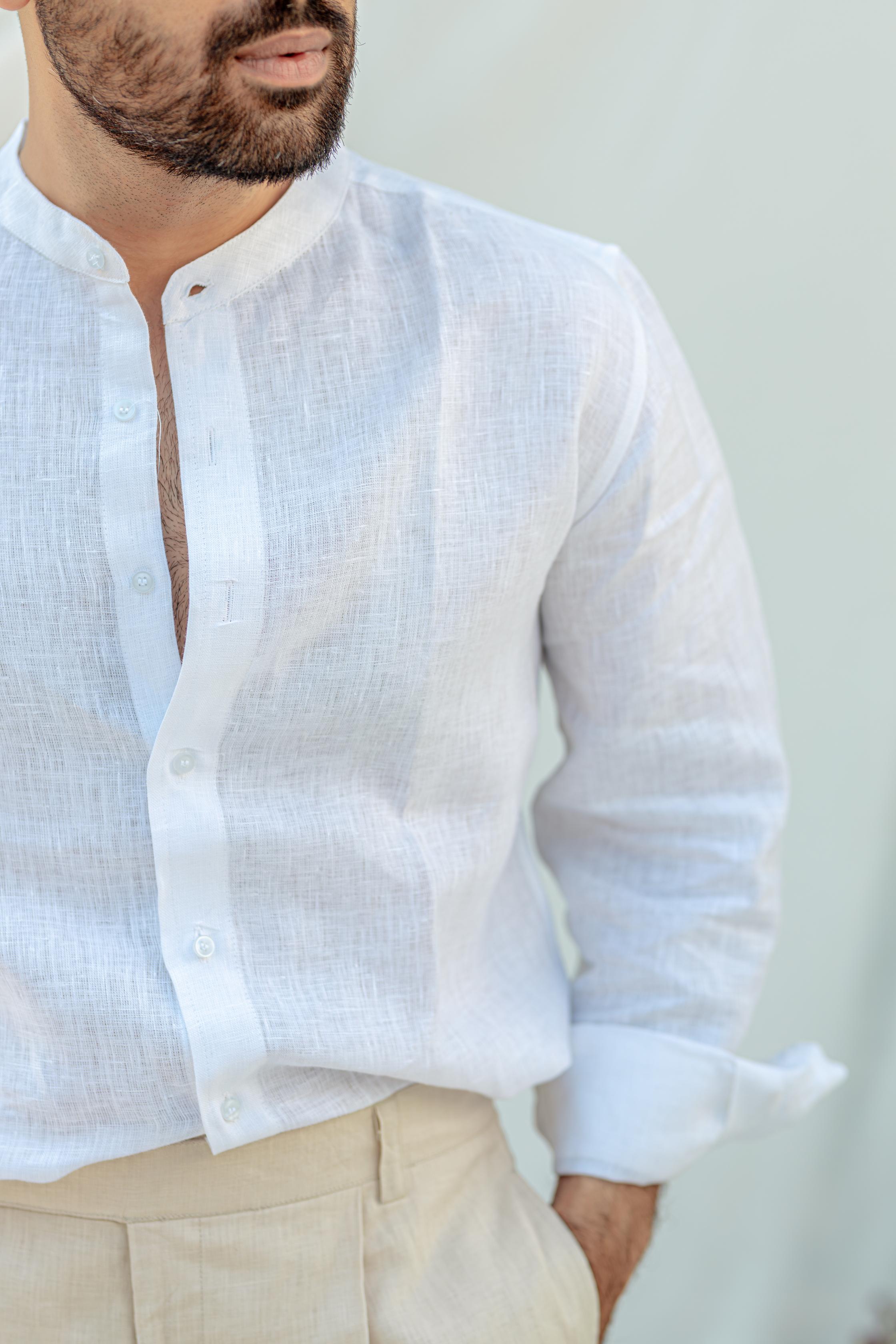 Mandarin Collar Shirt