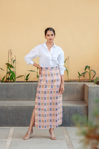 Stamp Slit Skirt