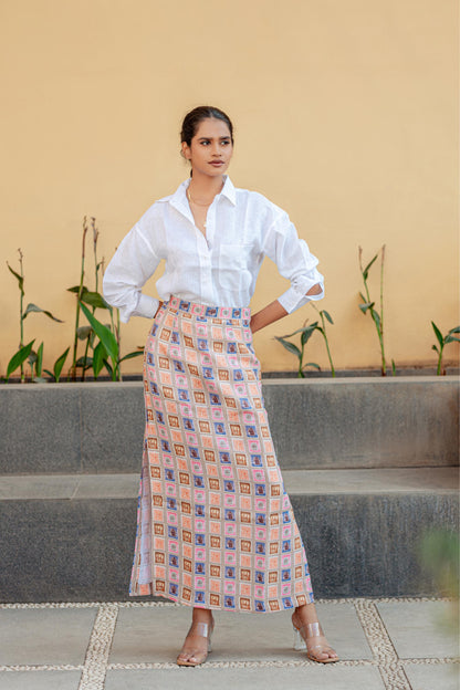 Stamp Slit Skirt