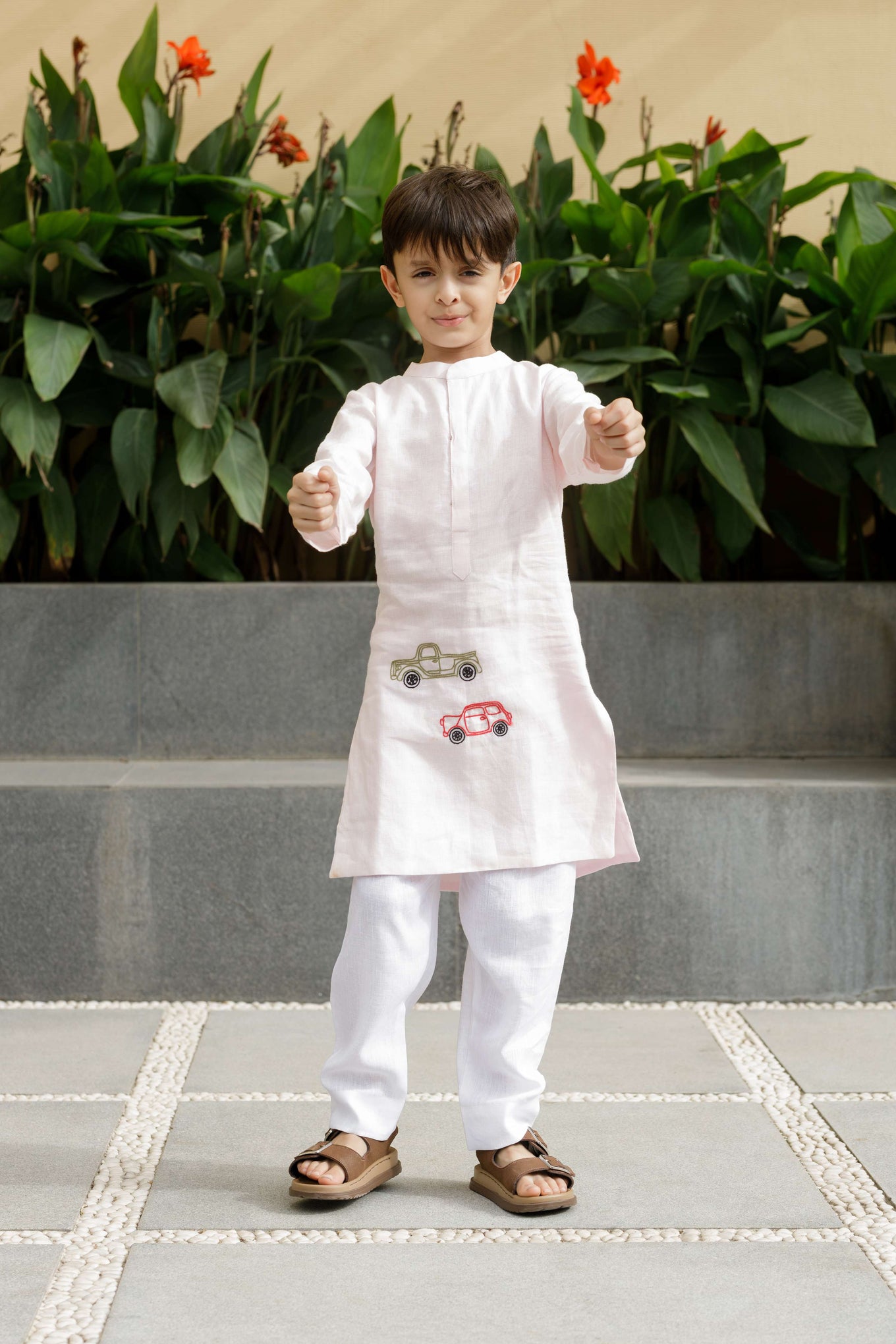 Car On Wheel Kurta Set