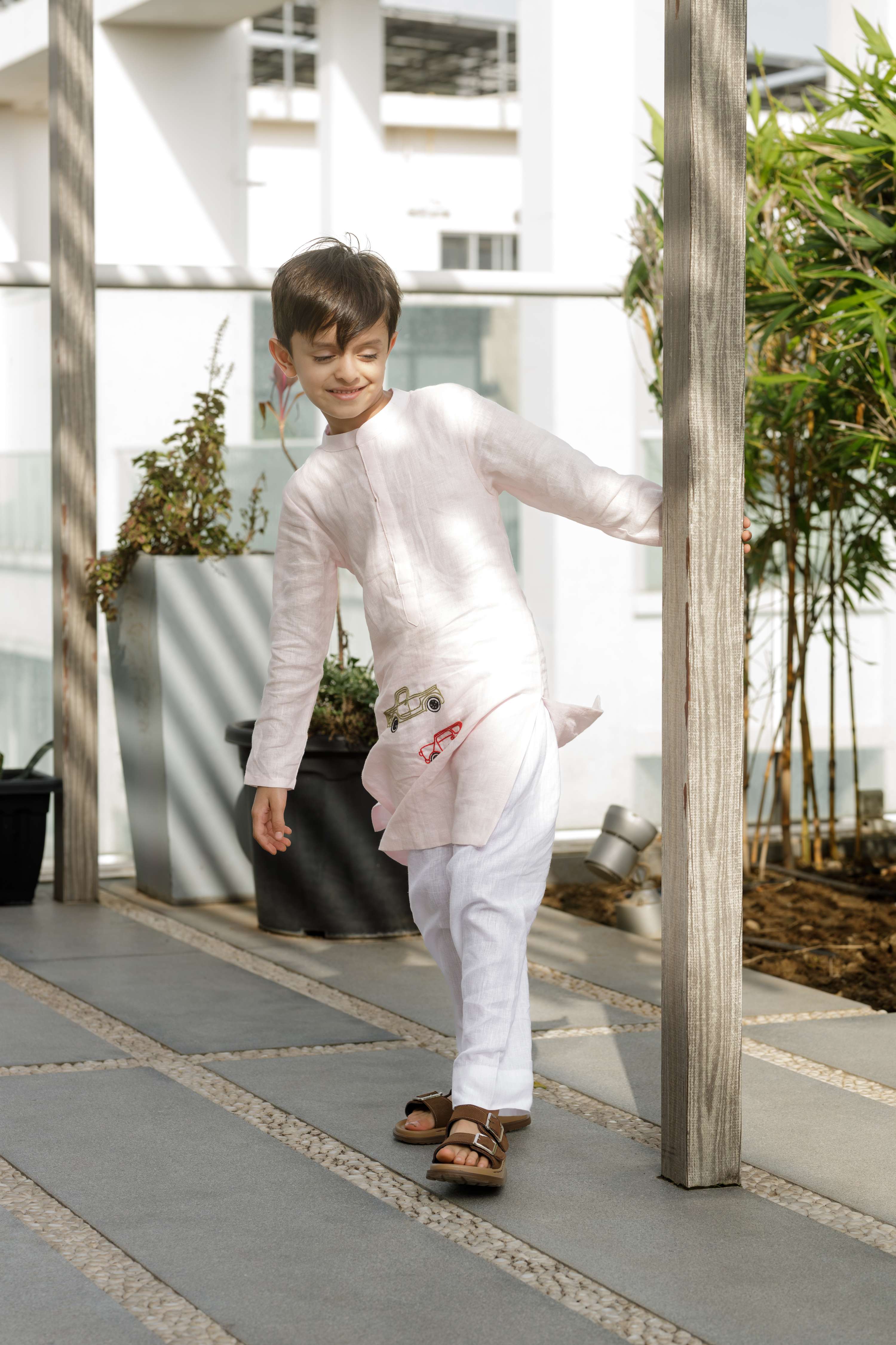 Car On Wheel Kurta Set