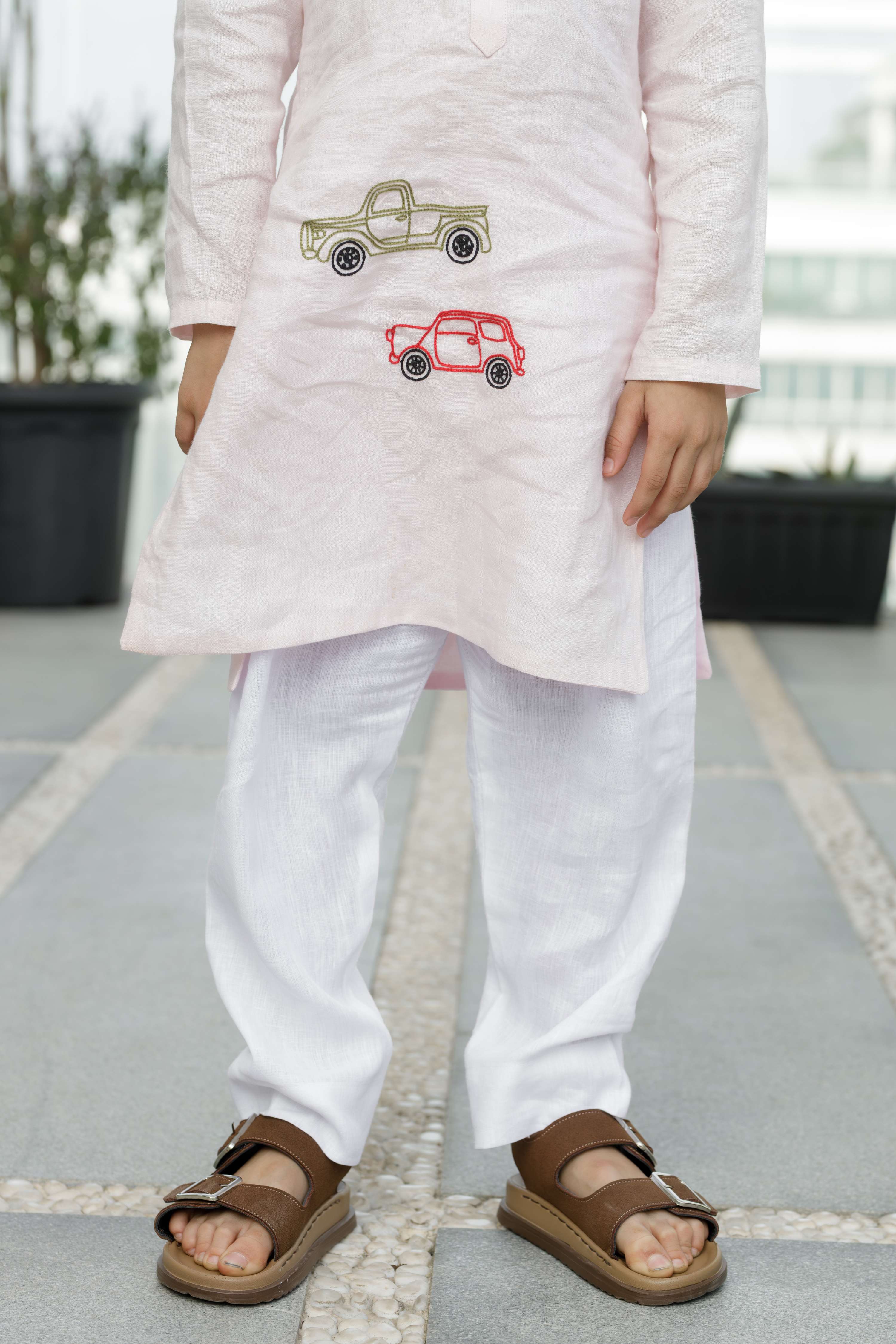 Car On Wheel Kurta Set