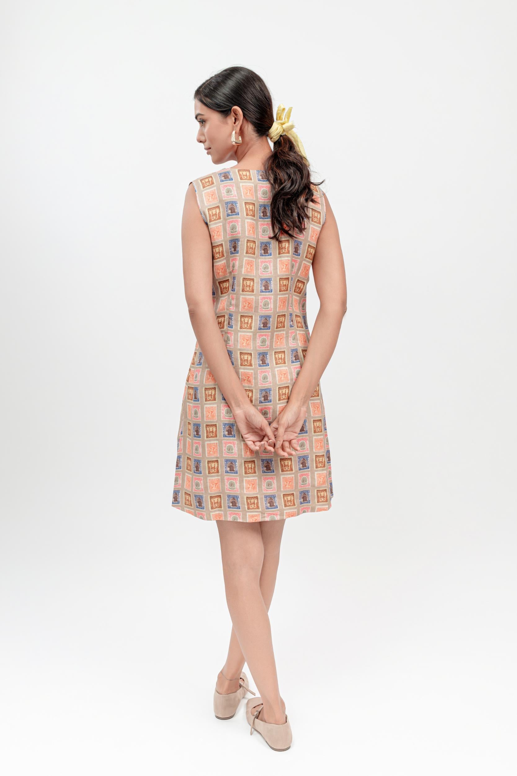 Stamp Sheath Dress