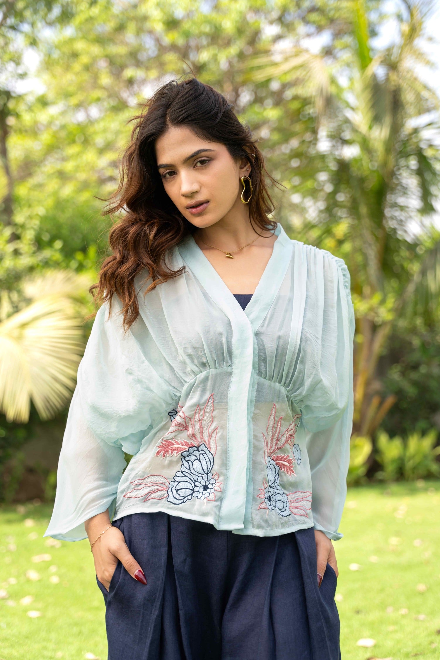 Sheer Bloom Co-ord