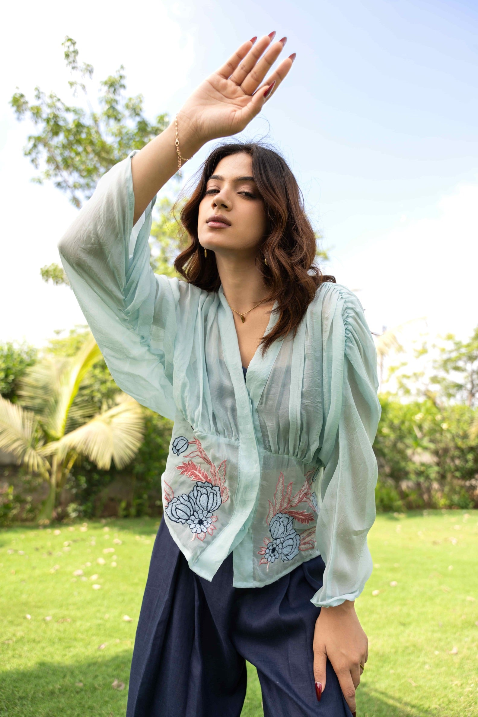 Sheer Bloom Co-ord