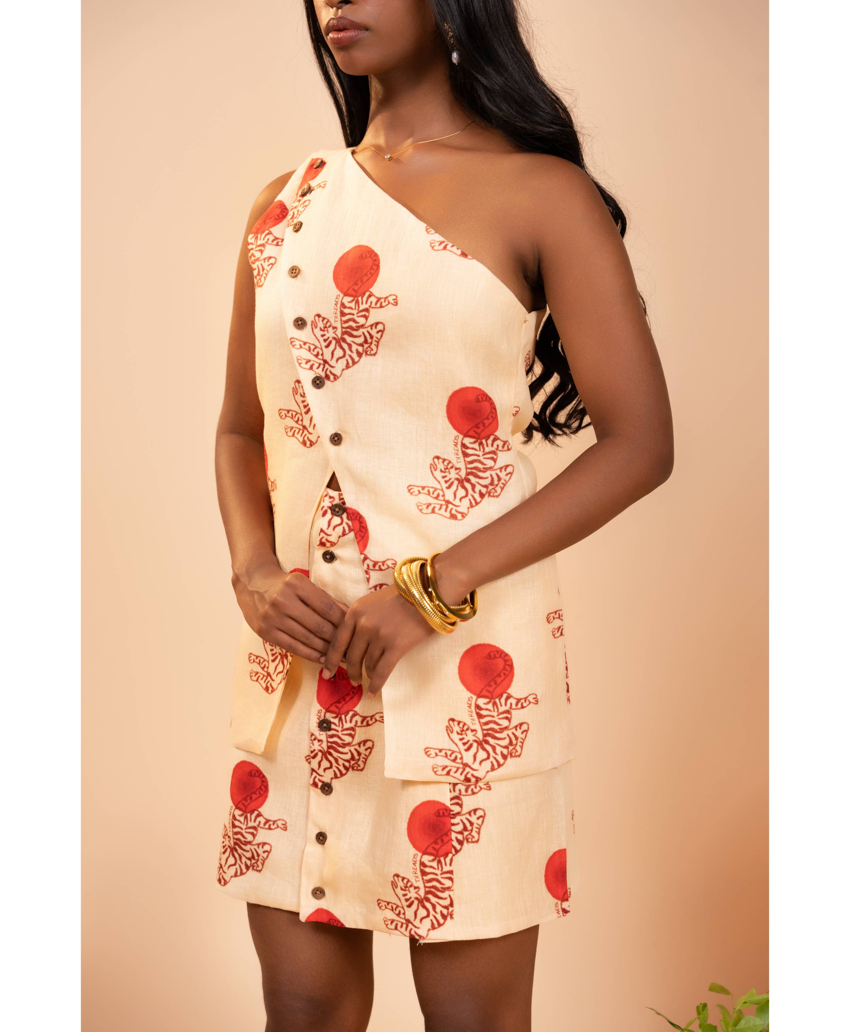 Asymmetric Skirt Co-Ord Set