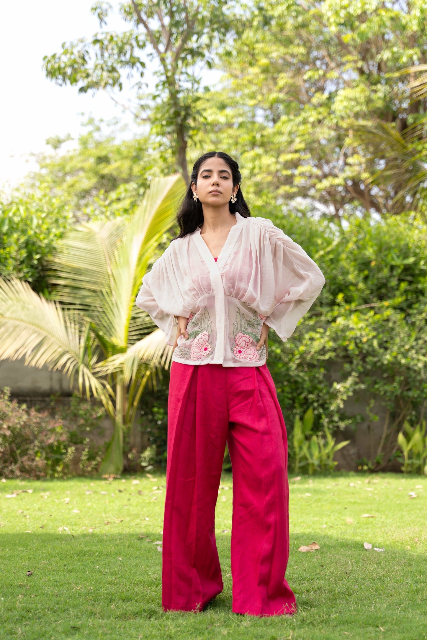 Sheer Bloom Co-ord