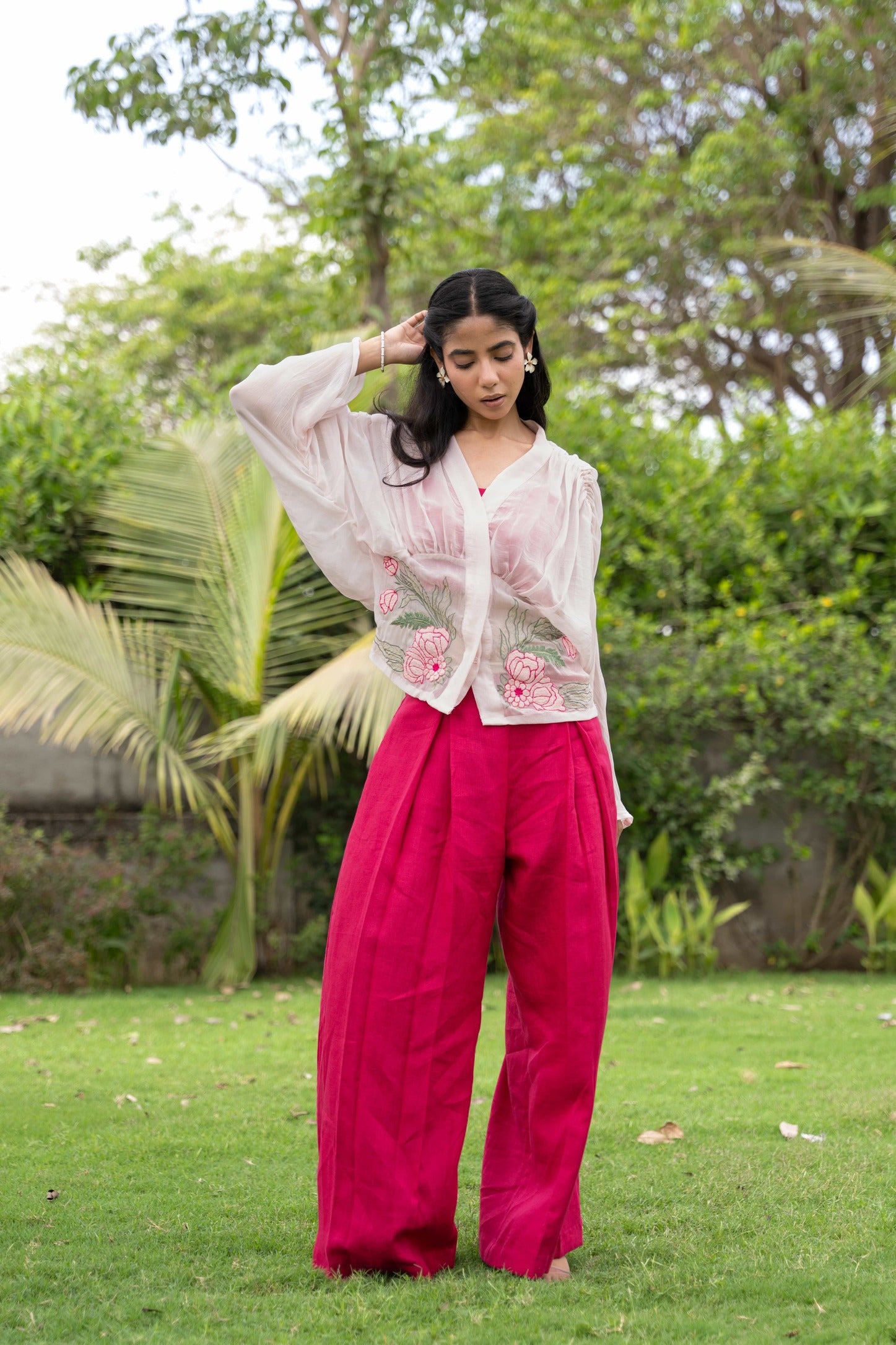 Sheer Bloom Co-ord