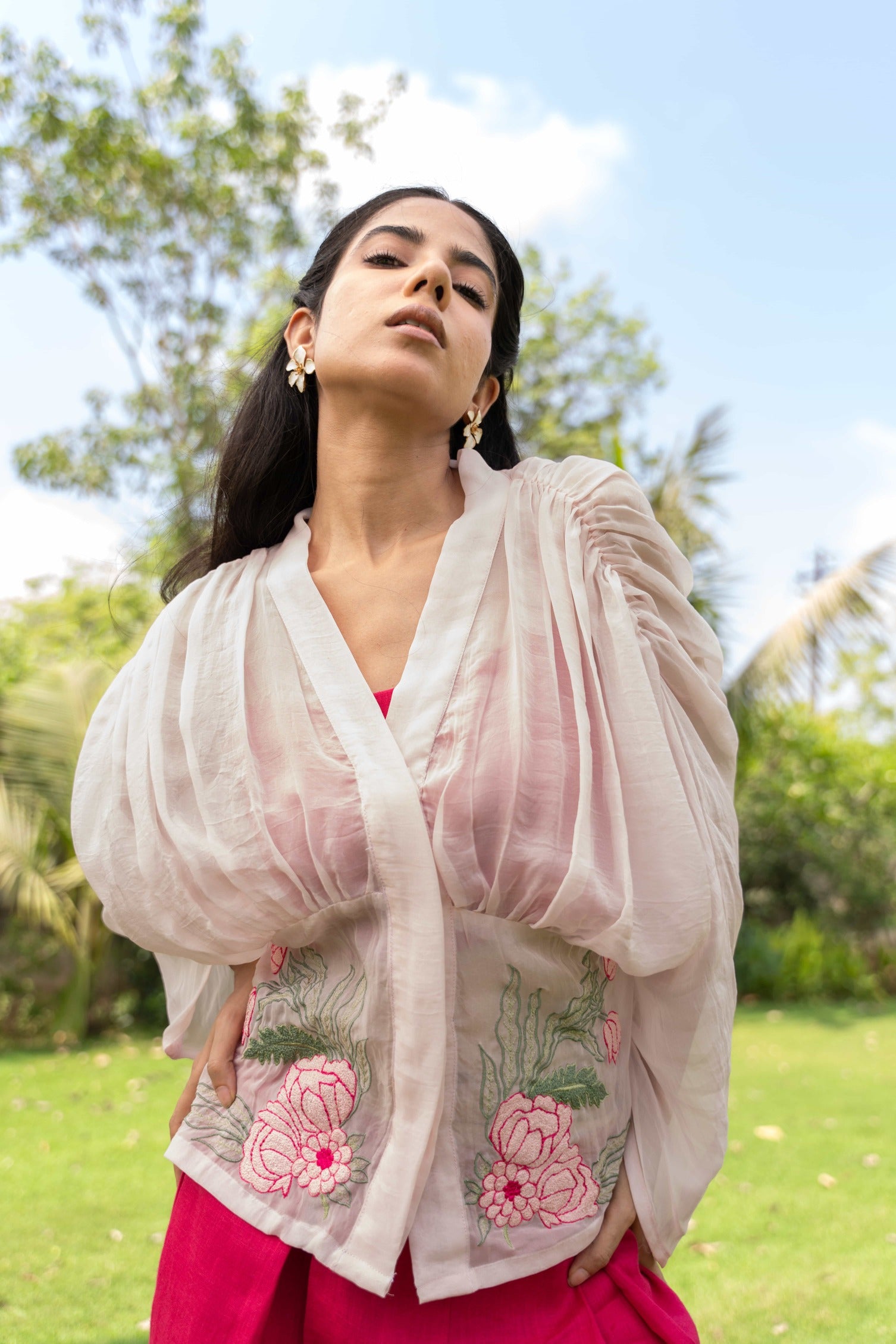 Sheer Bloom Co-ord