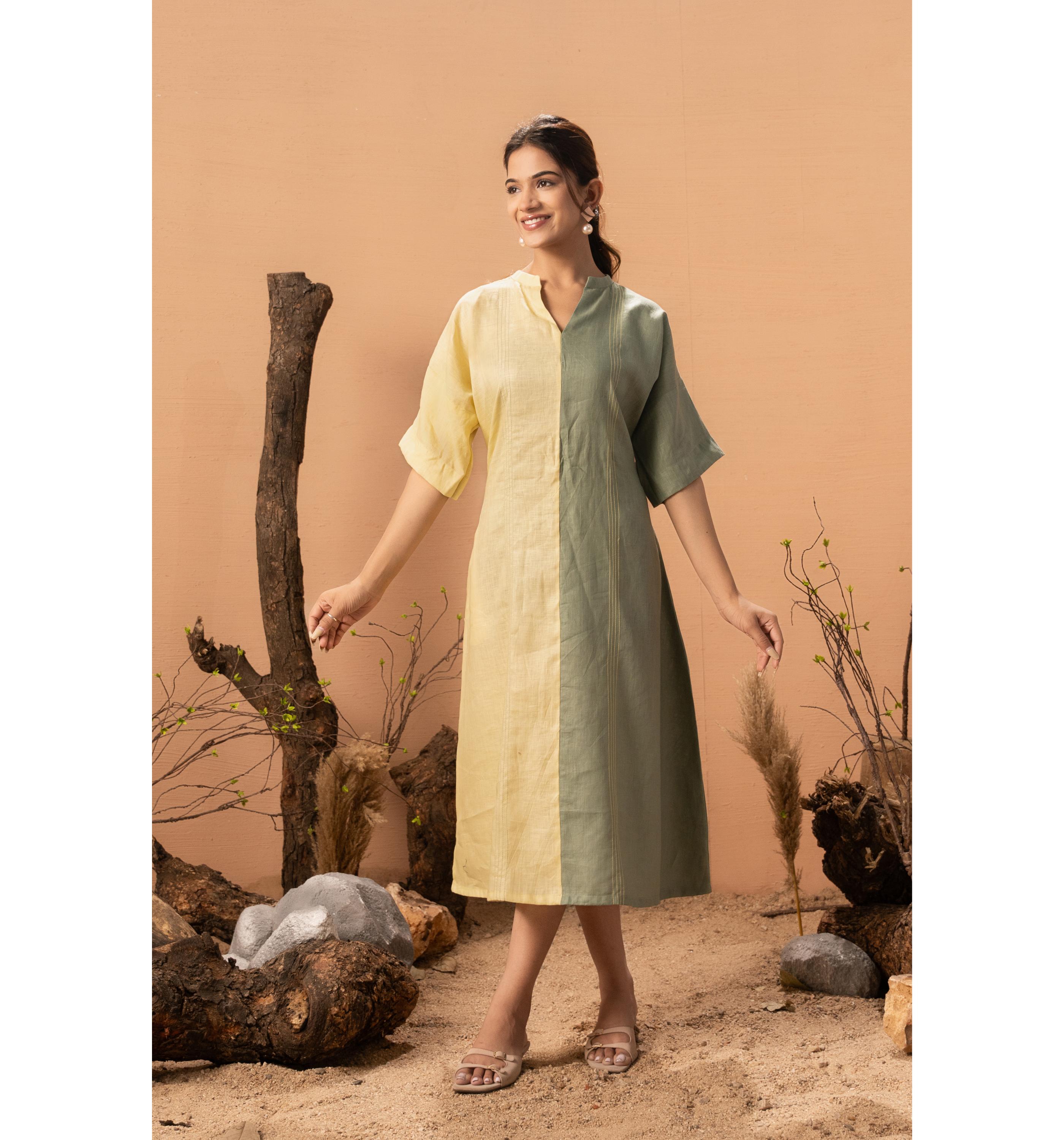 Two-Tone Tranquil Dress