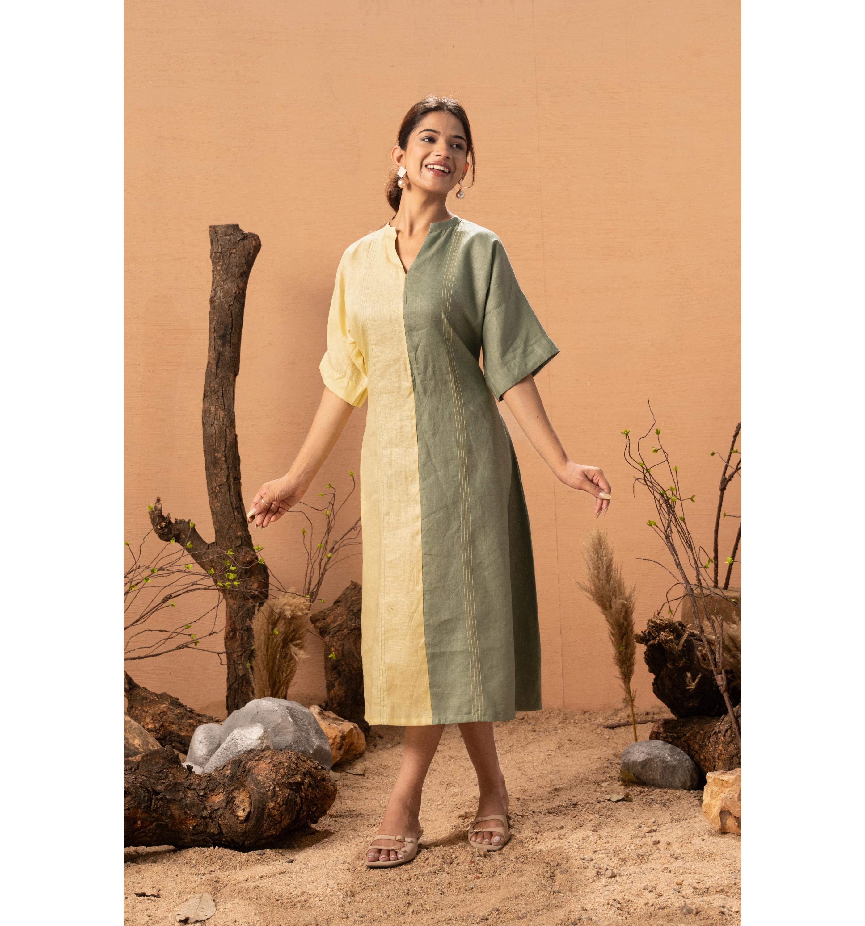 Two-Tone Tranquil Dress