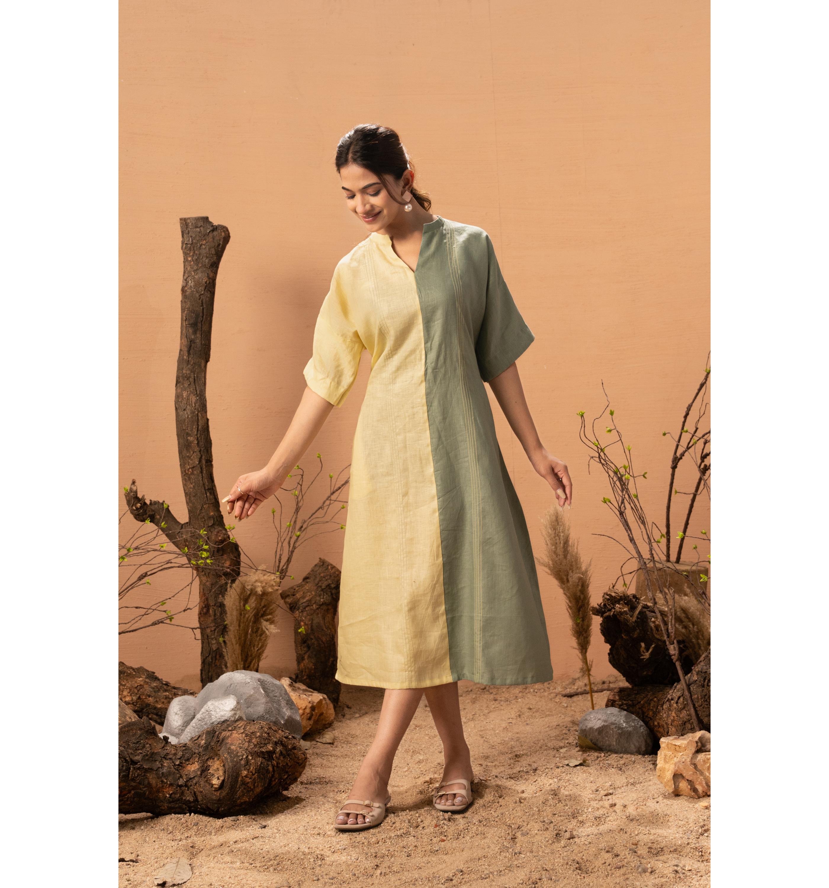 Two-Tone Tranquil Dress