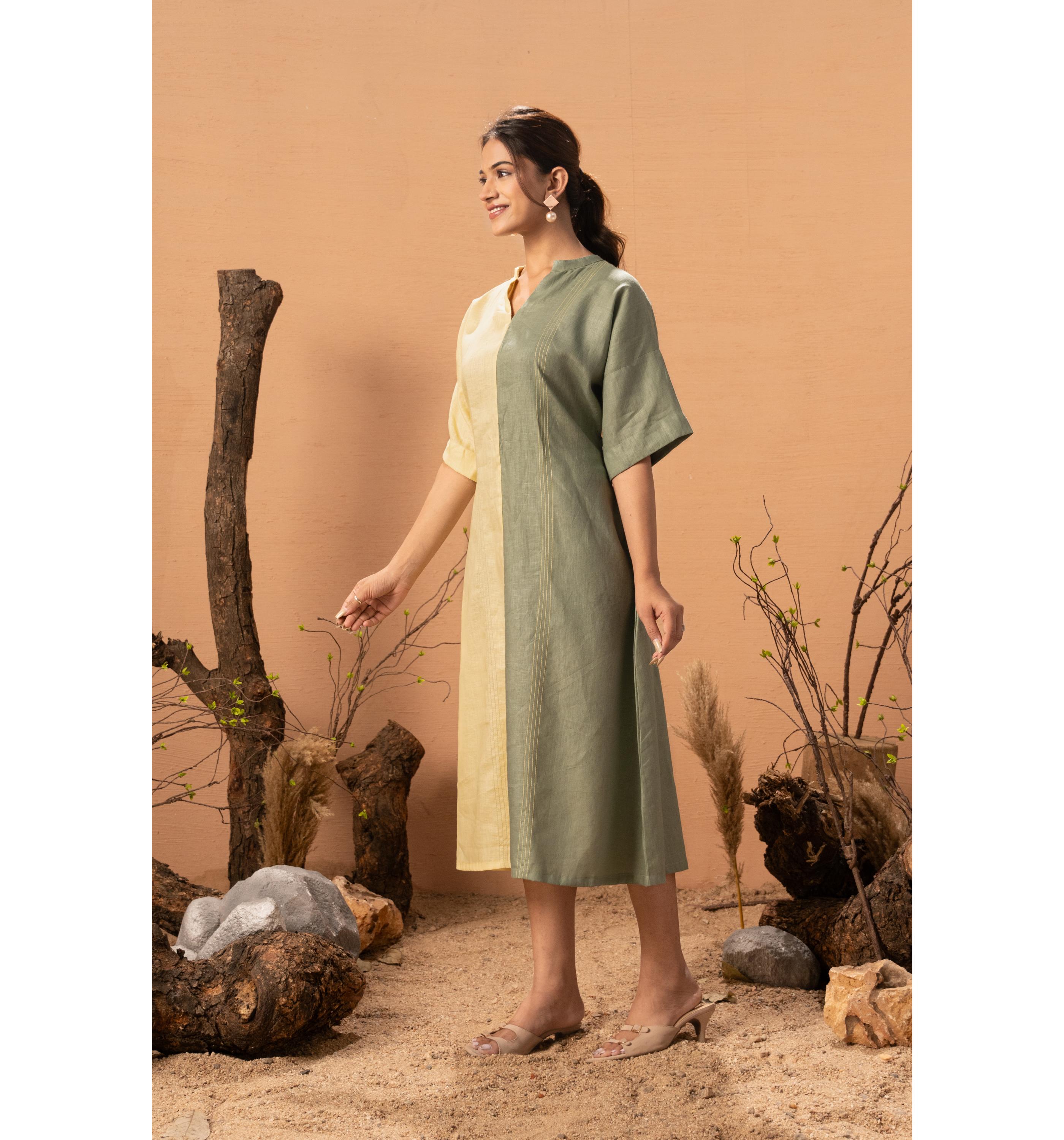 Two-Tone Tranquil Dress