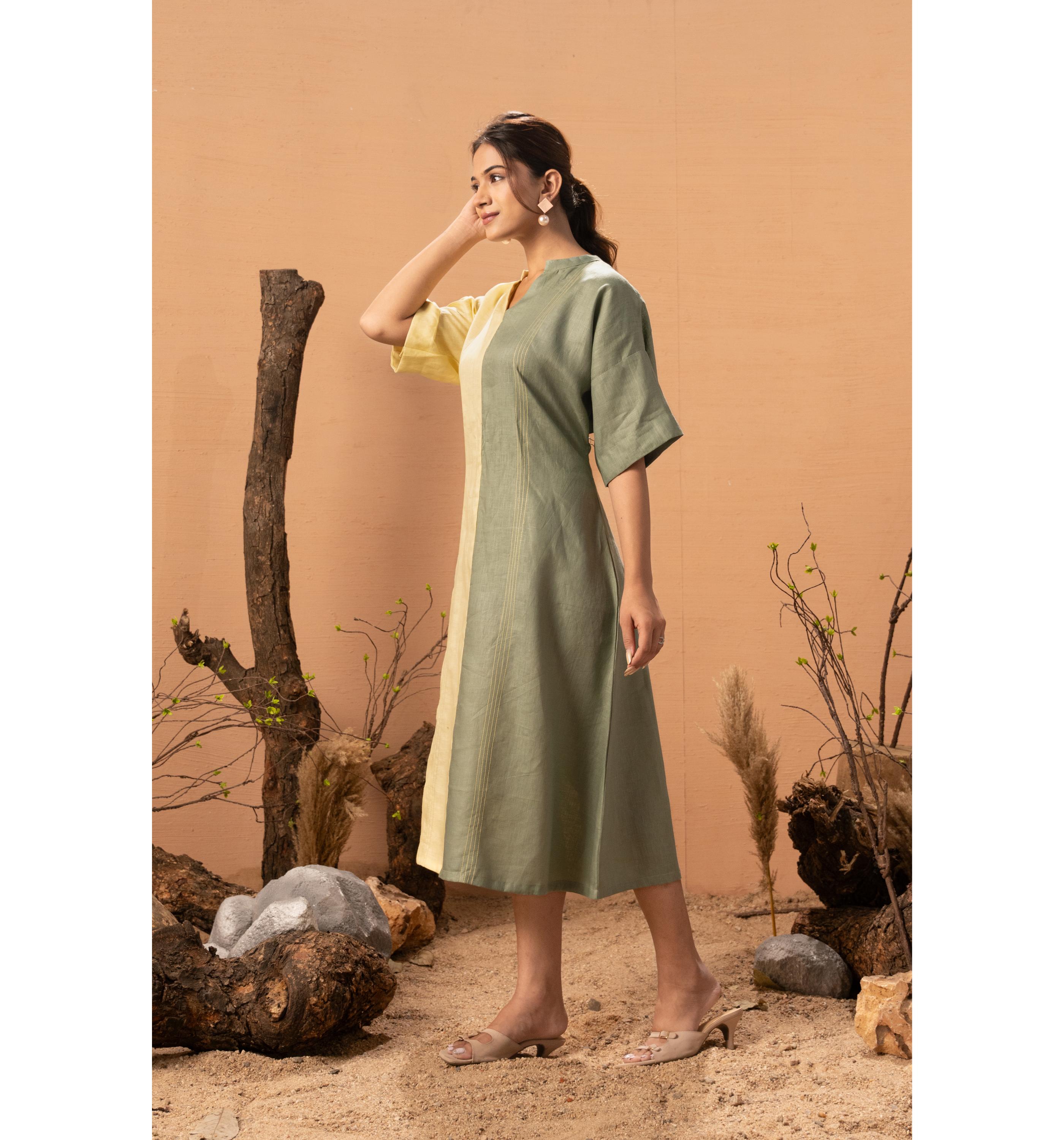 Two-Tone Tranquil Dress