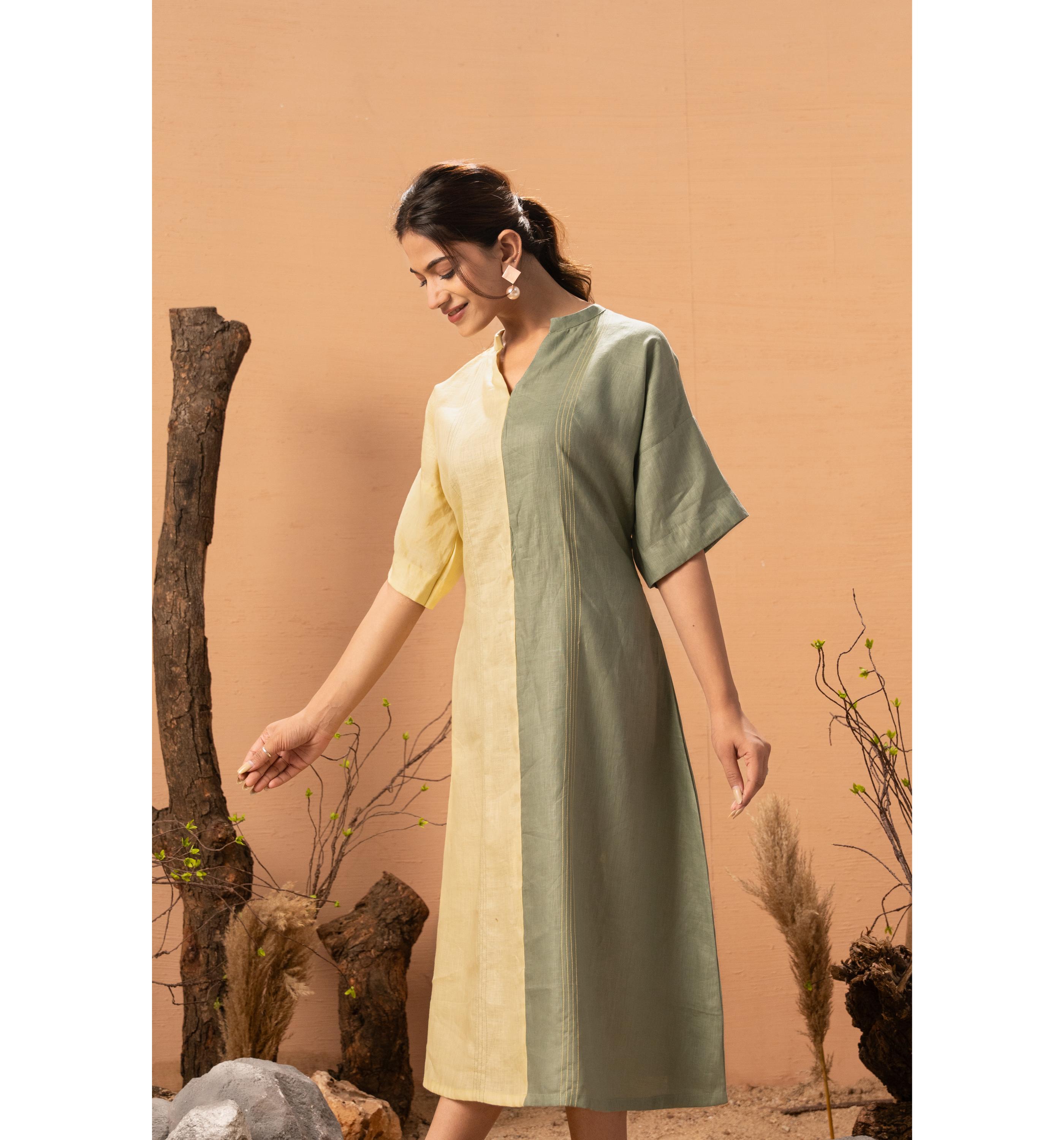 Two-Tone Tranquil Dress