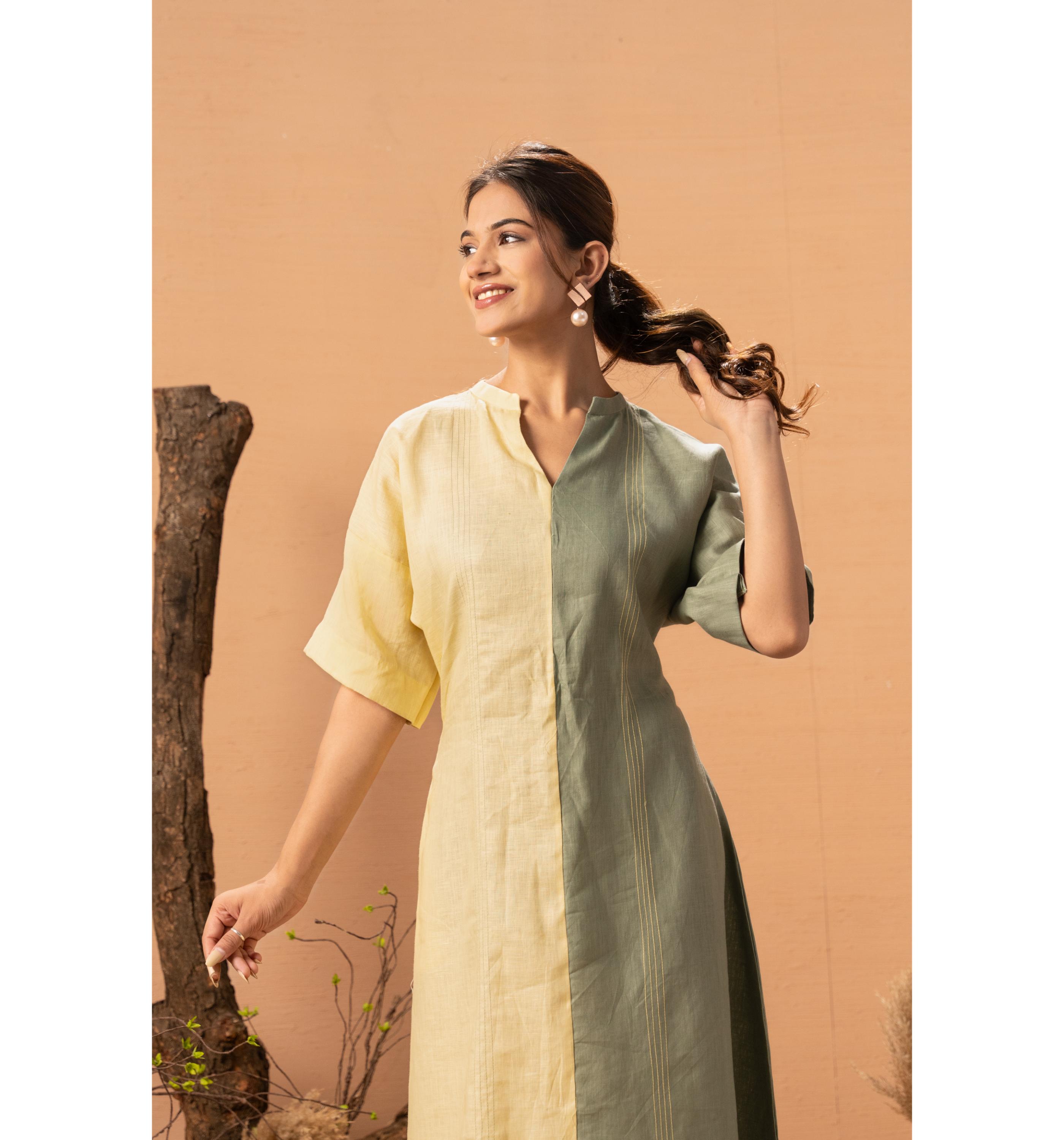 Two-Tone Tranquil Dress