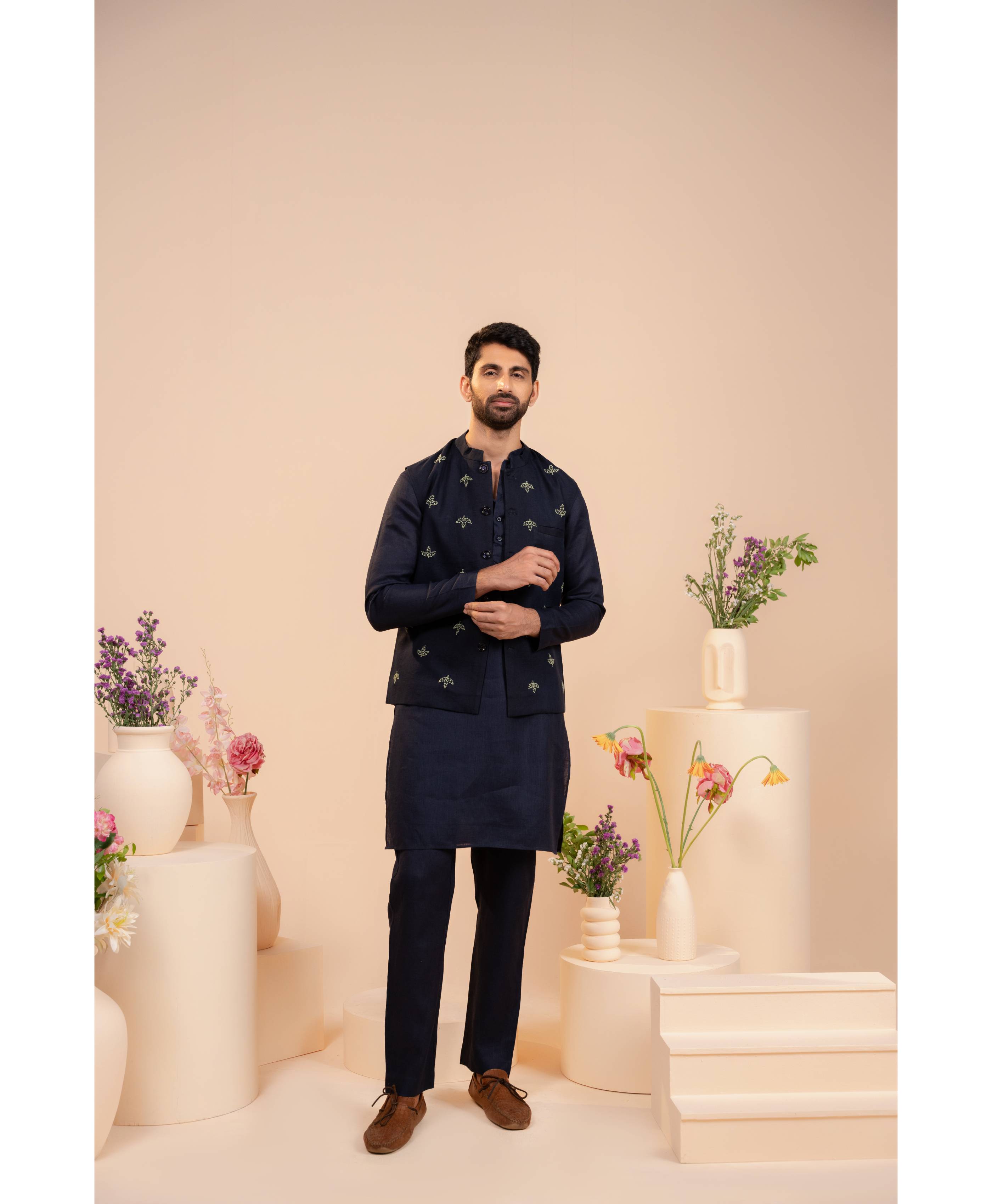 Verdant Luxe Nehru Jacket