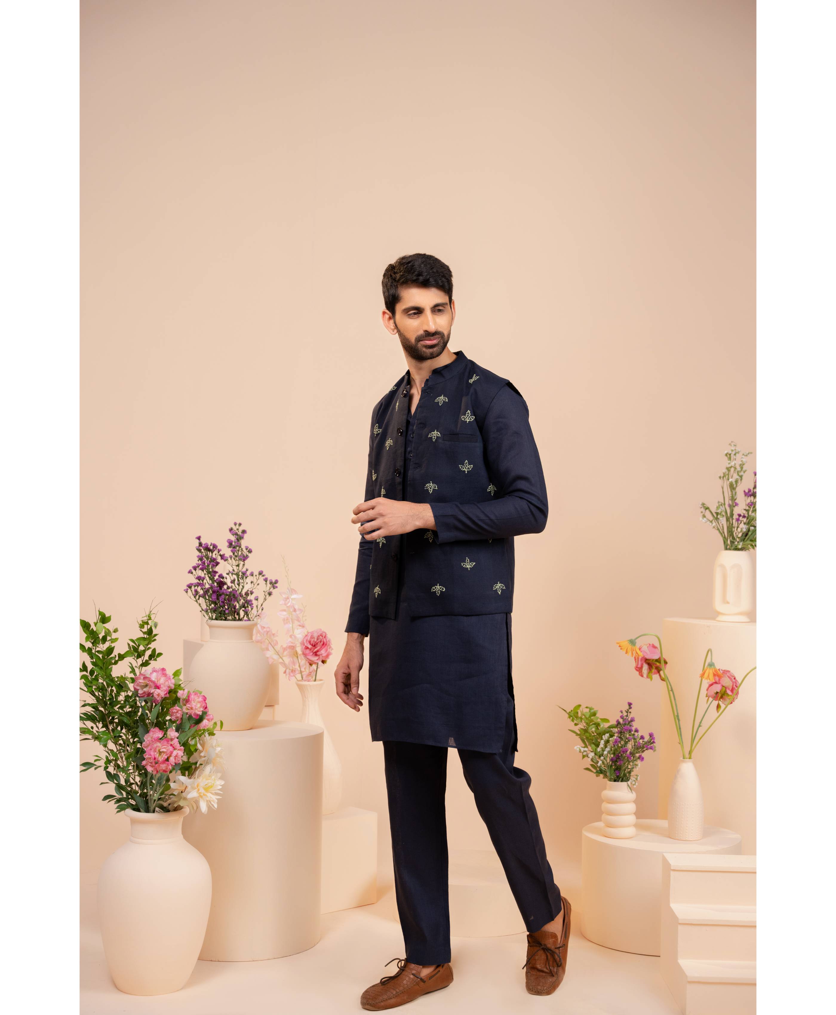 Verdant Luxe Nehru Jacket