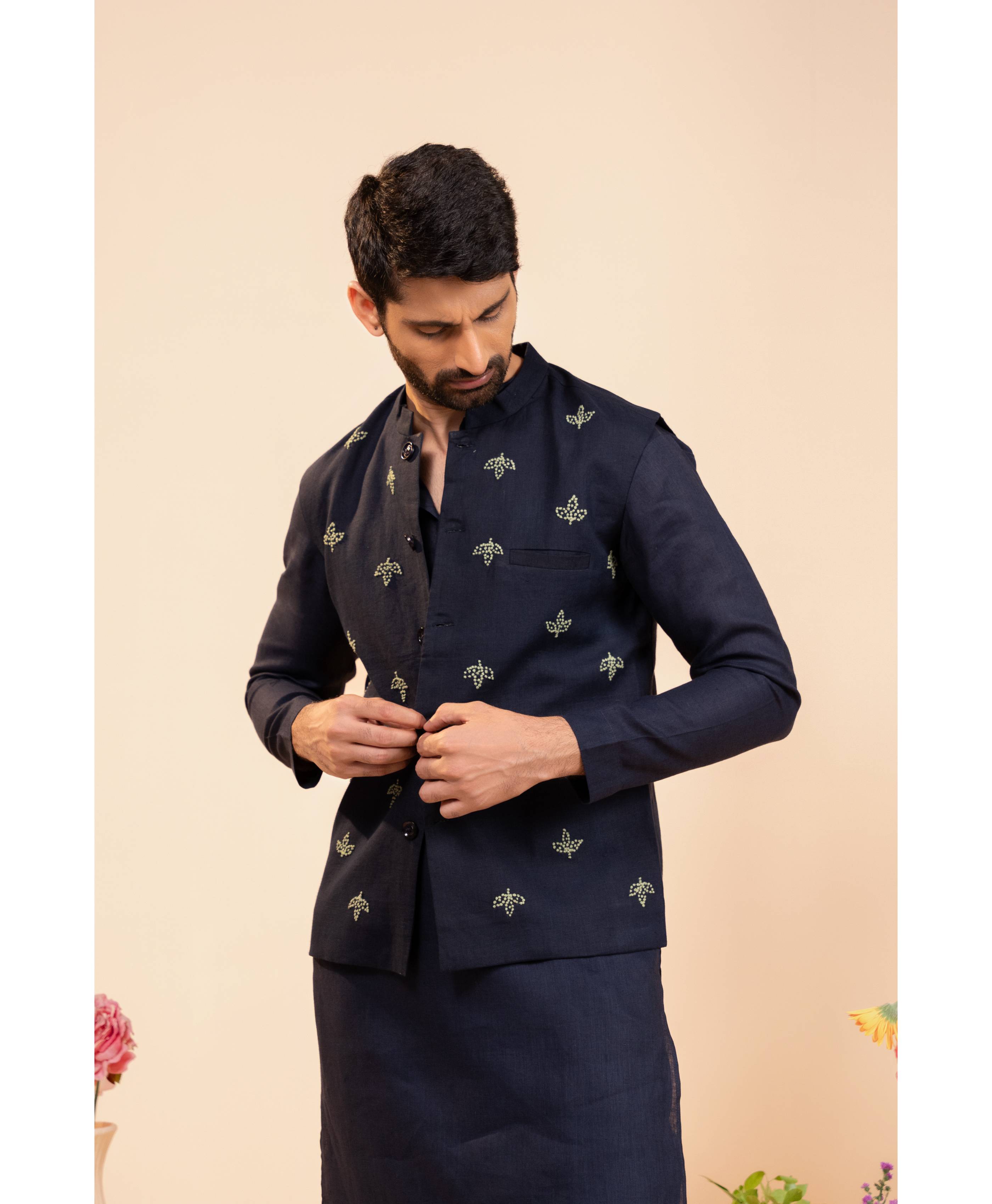Verdant Luxe Nehru Jacket