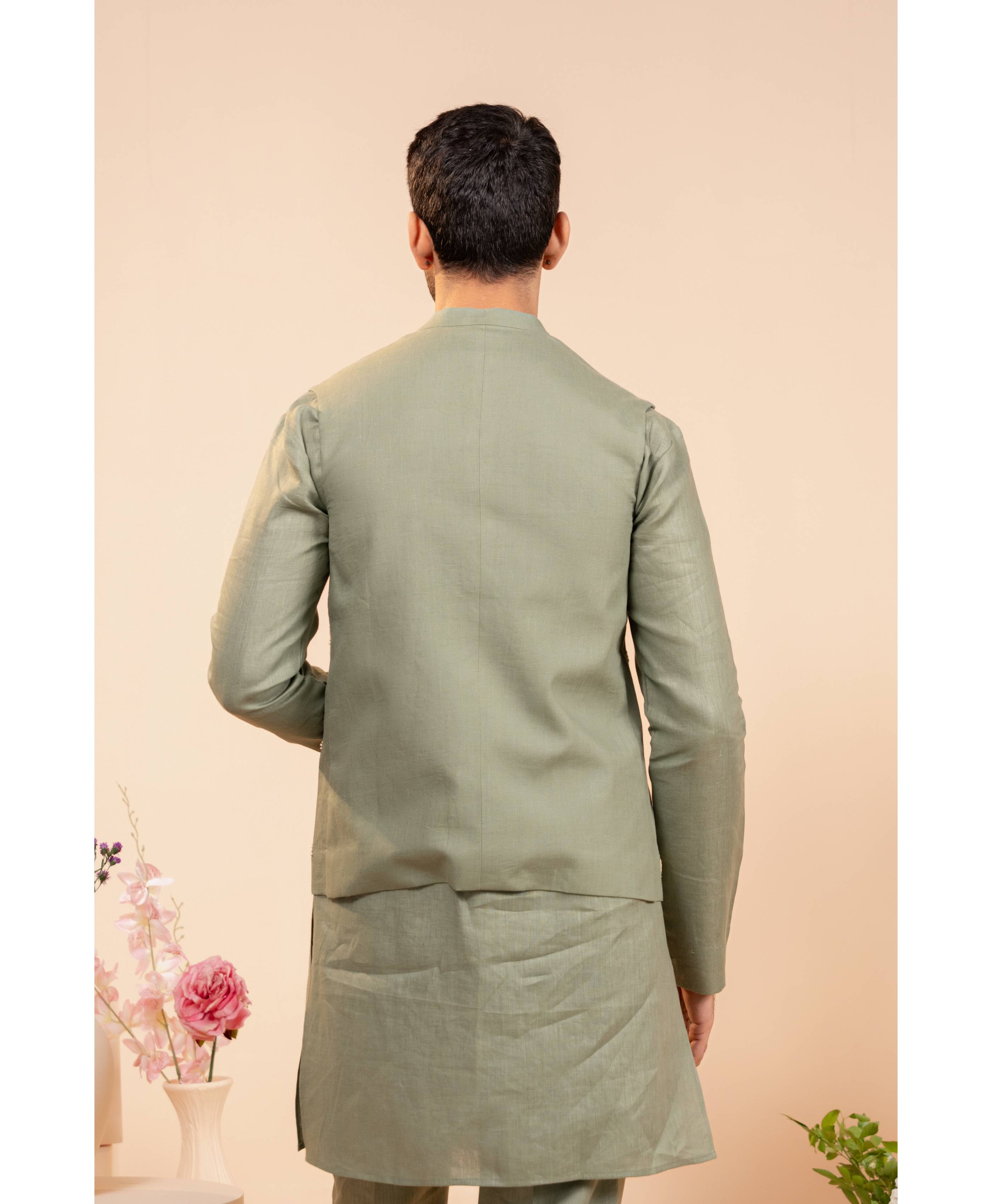 Verdant Luxe Nehru Jacket