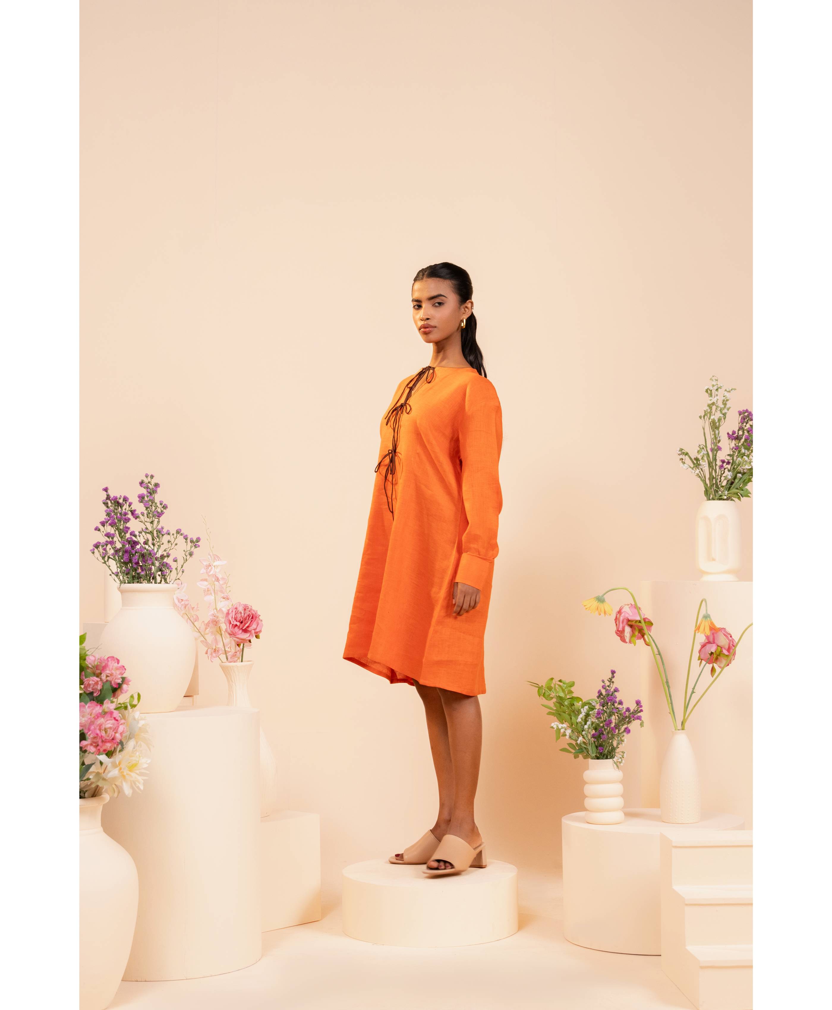 Terra Tie Linen Dress
