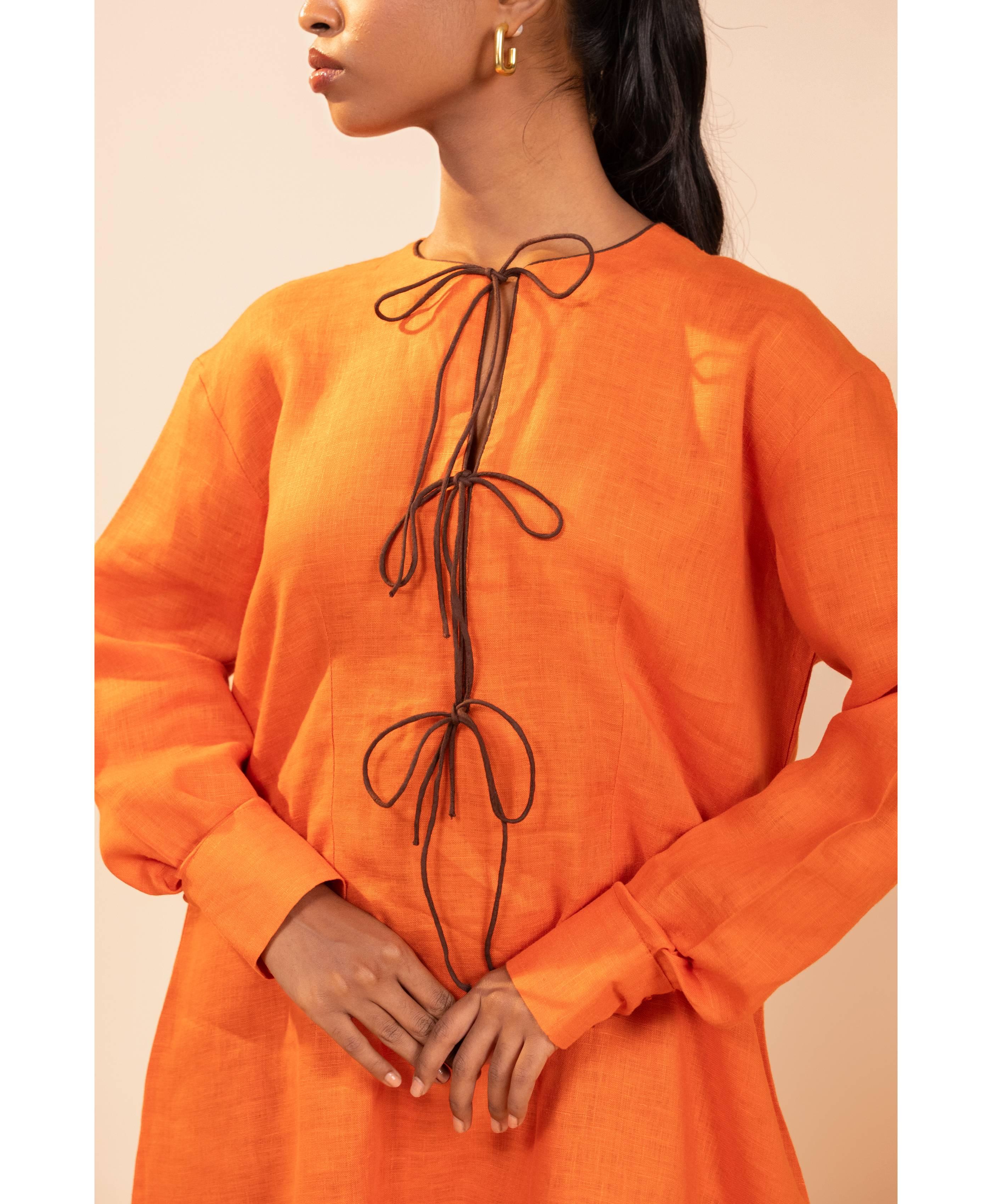 Terra Tie Linen Dress