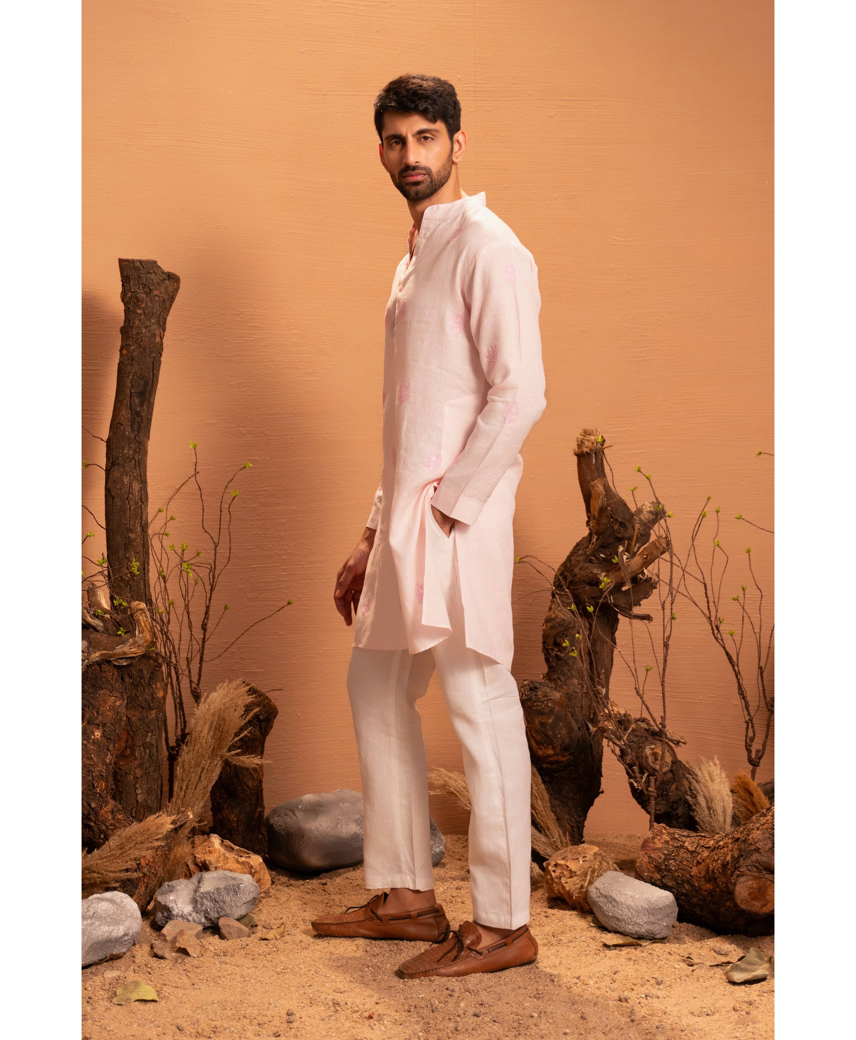 Kora Stand Collar Kurta
