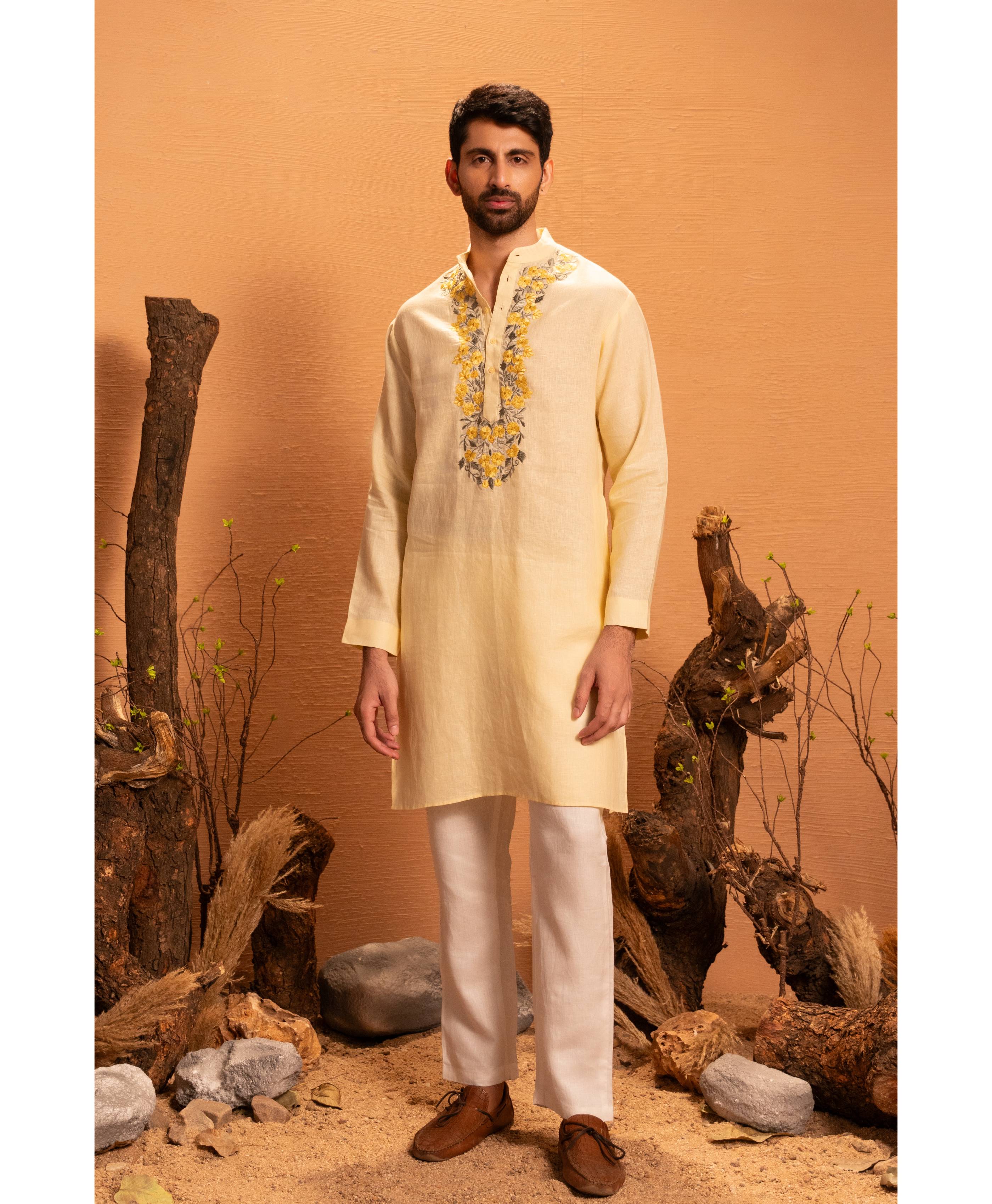 Vaan Stand Collar Kurta