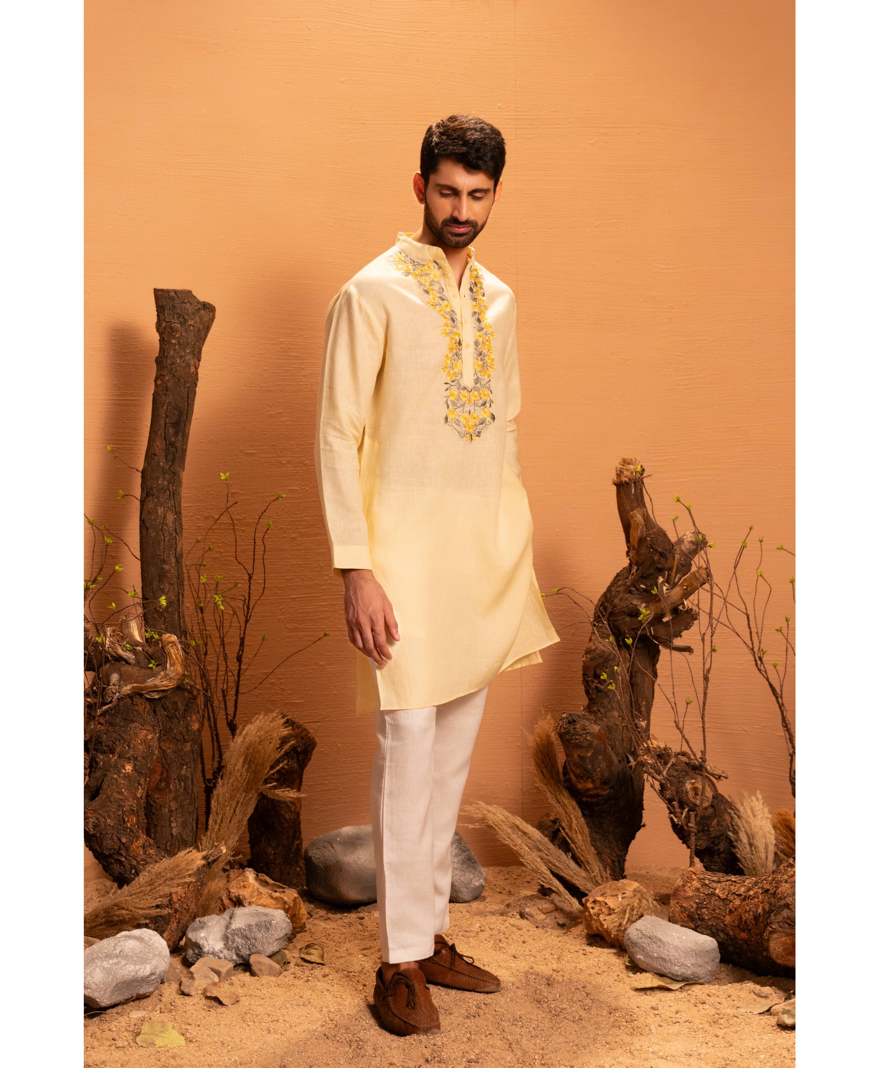 Vaan Stand Collar Kurta