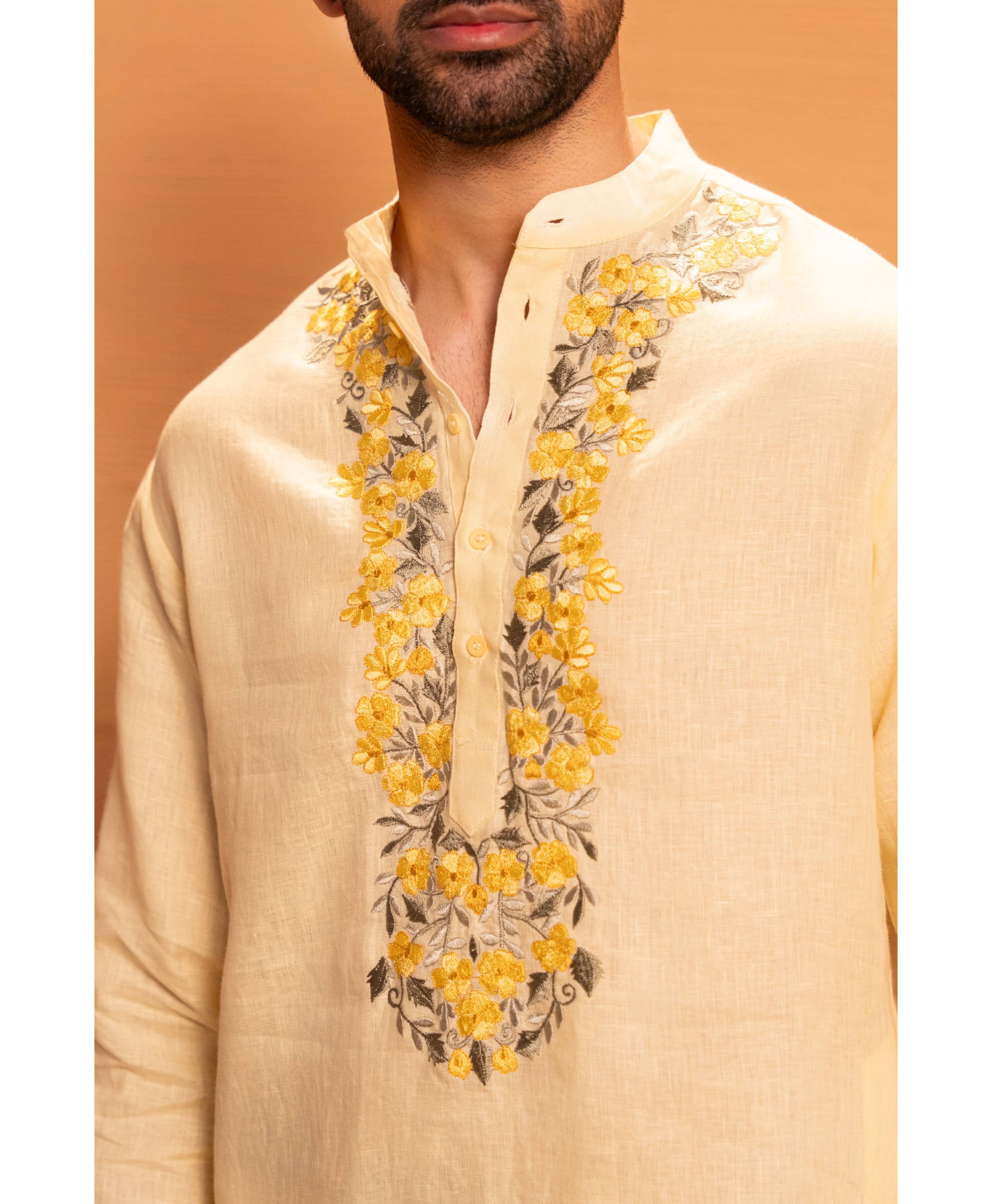 Vaan Stand Collar Kurta