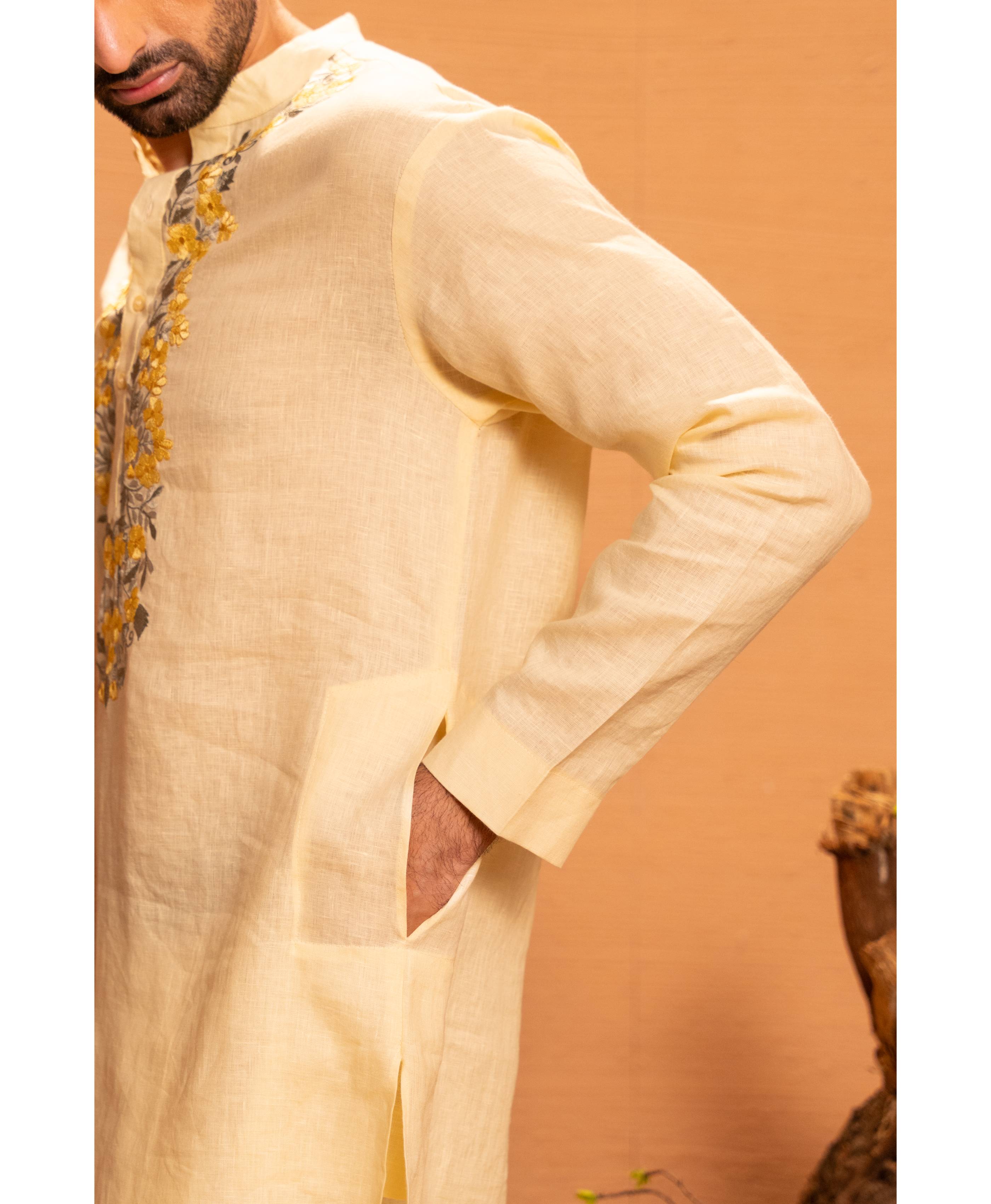 Vaan Stand Collar Kurta