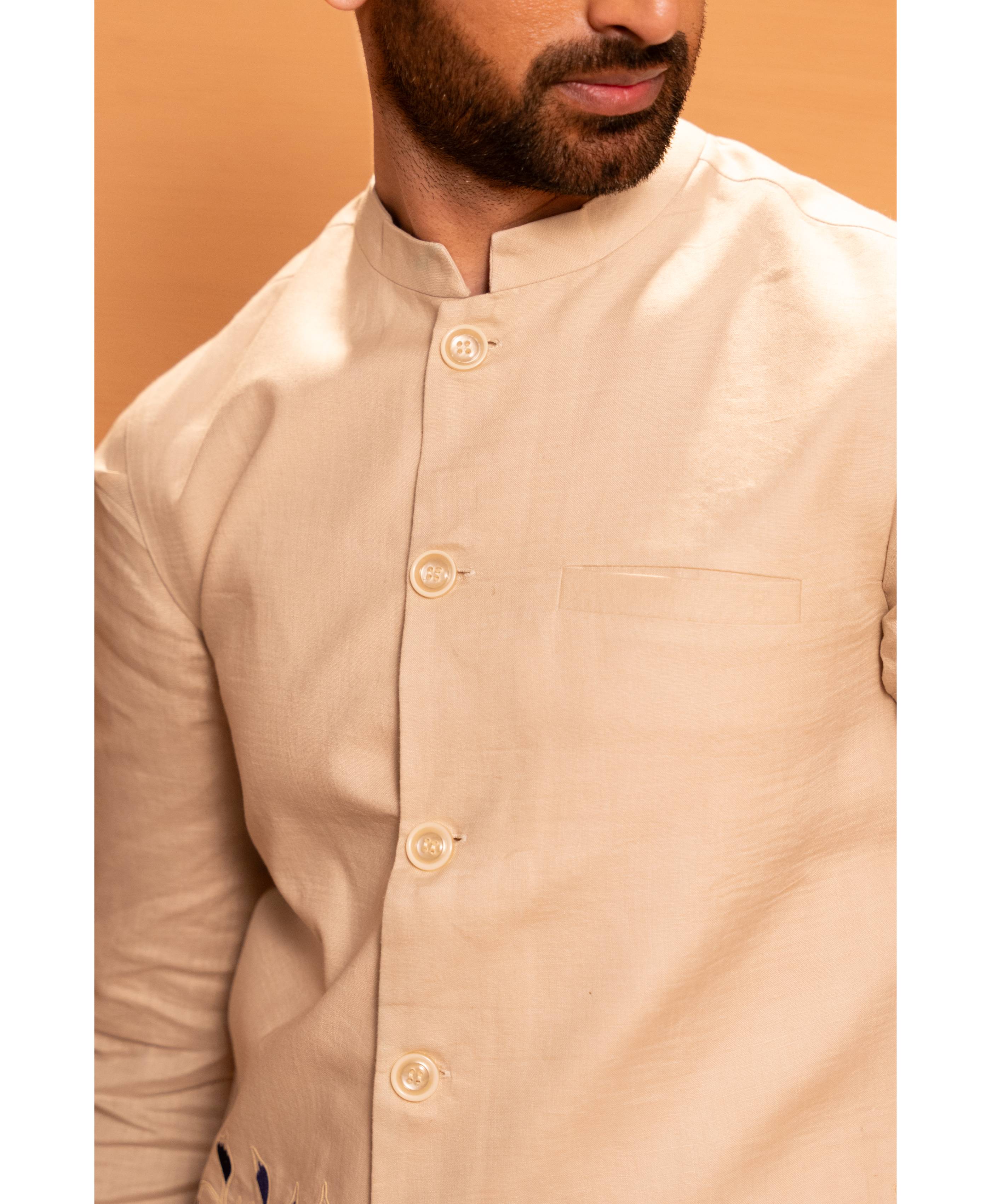 Leafscape Nehru Jacket