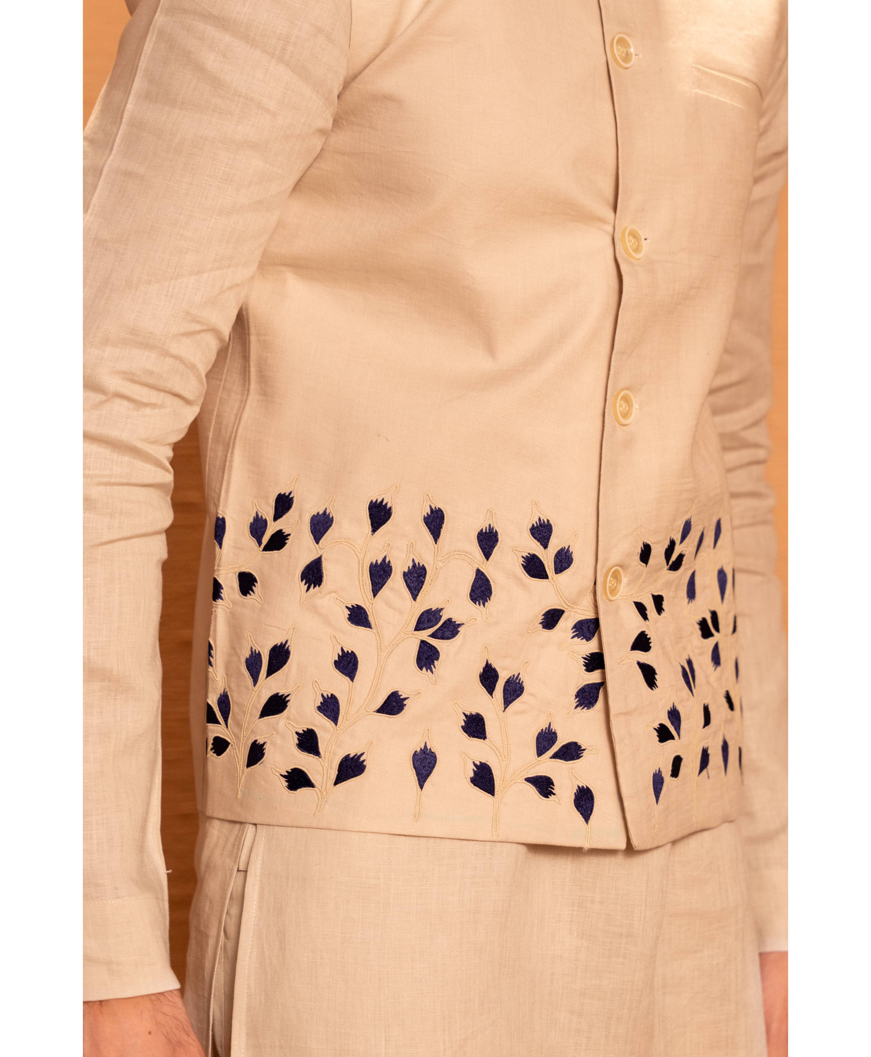 Leafscape Nehru Jacket