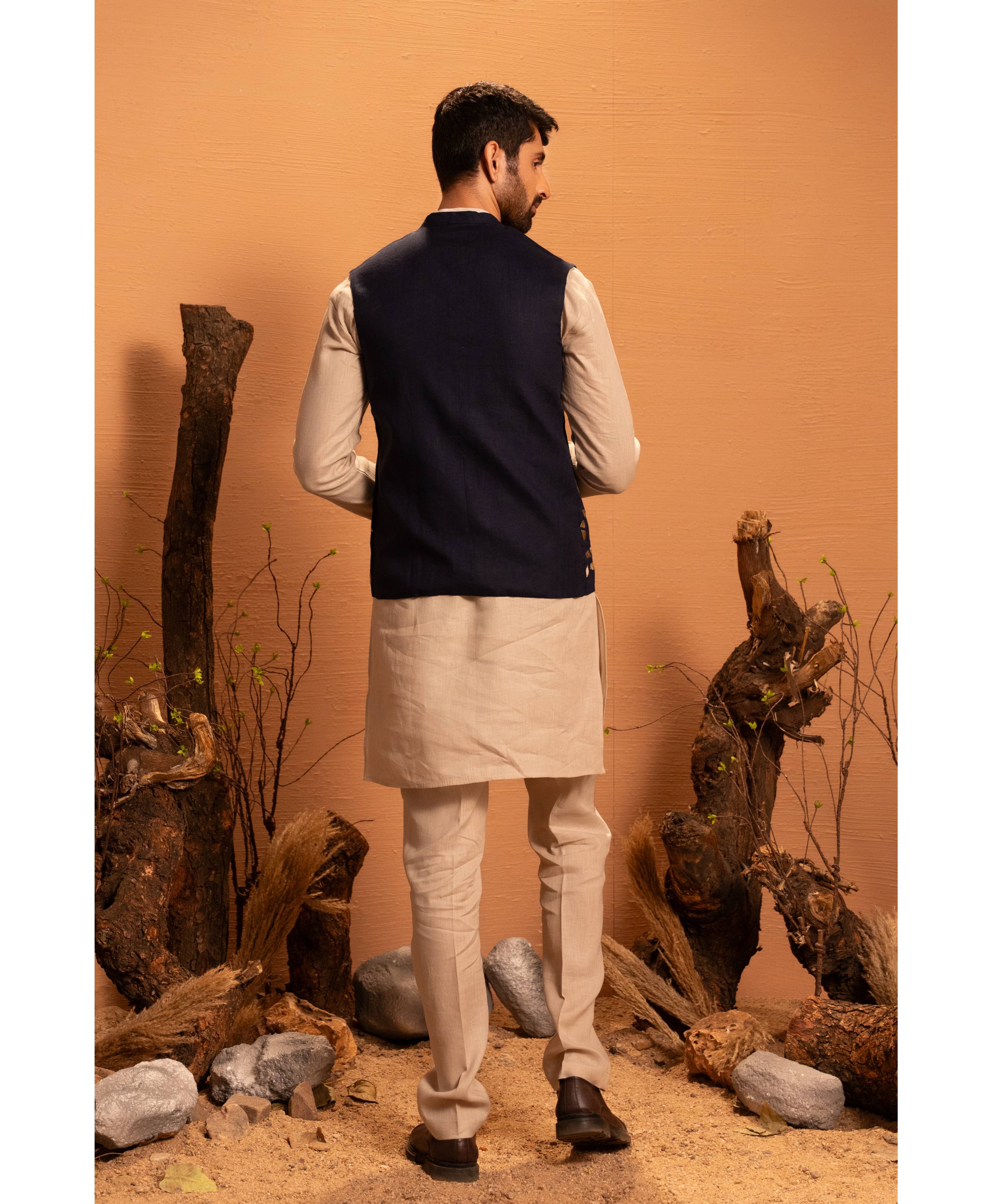 Leafscape Nehru Jacket