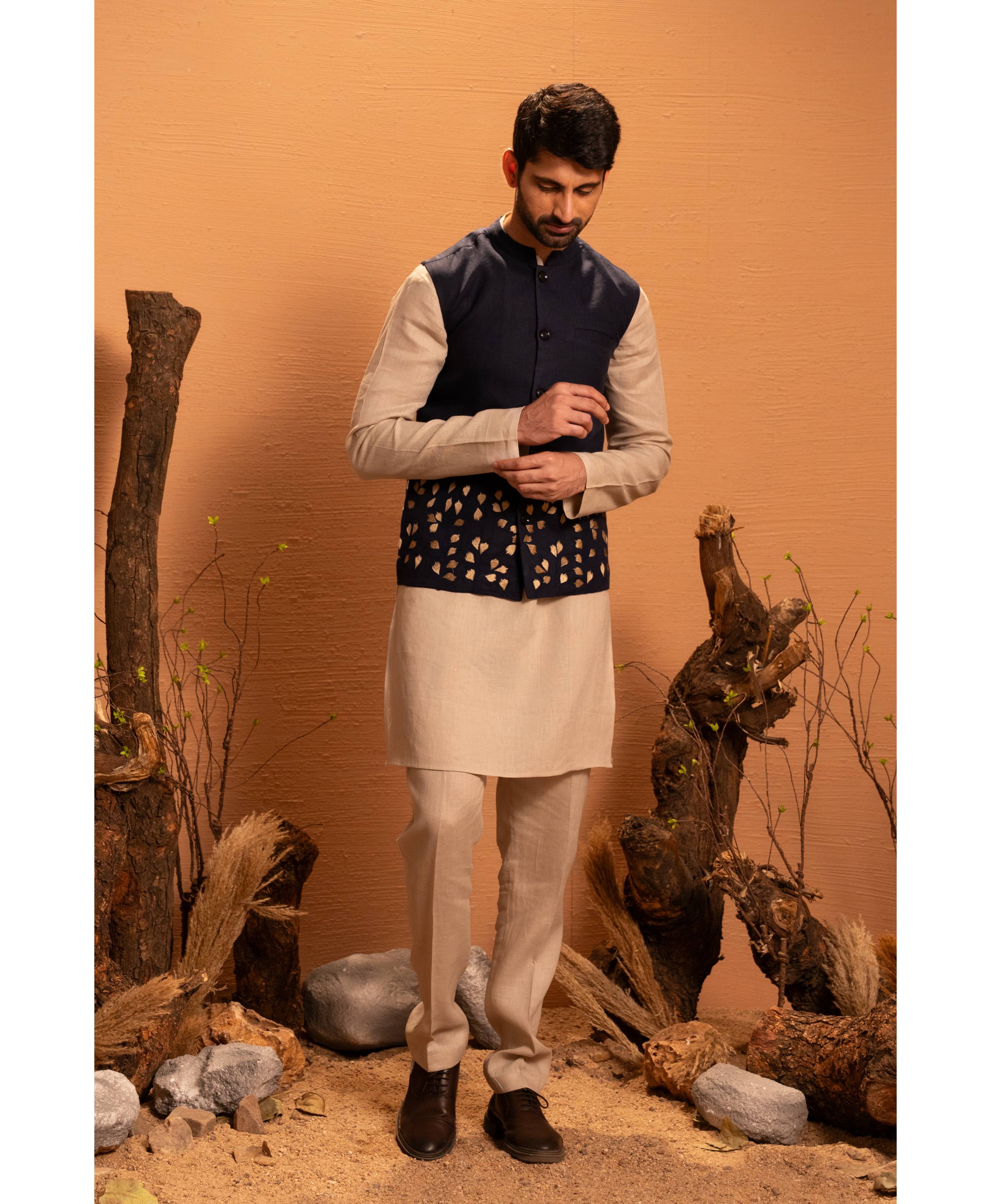 Leafscape Nehru Jacket