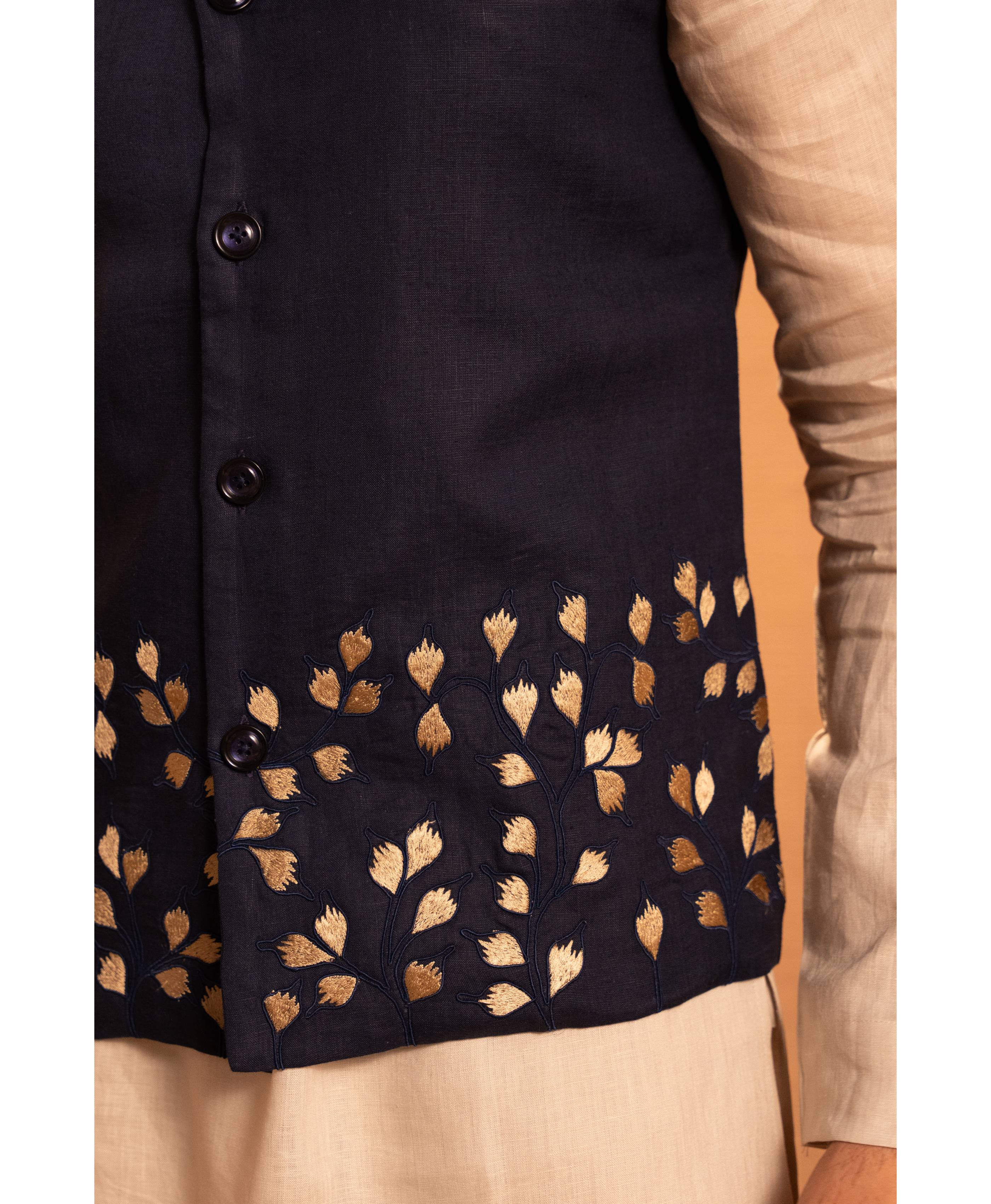 Leafscape Nehru Jacket