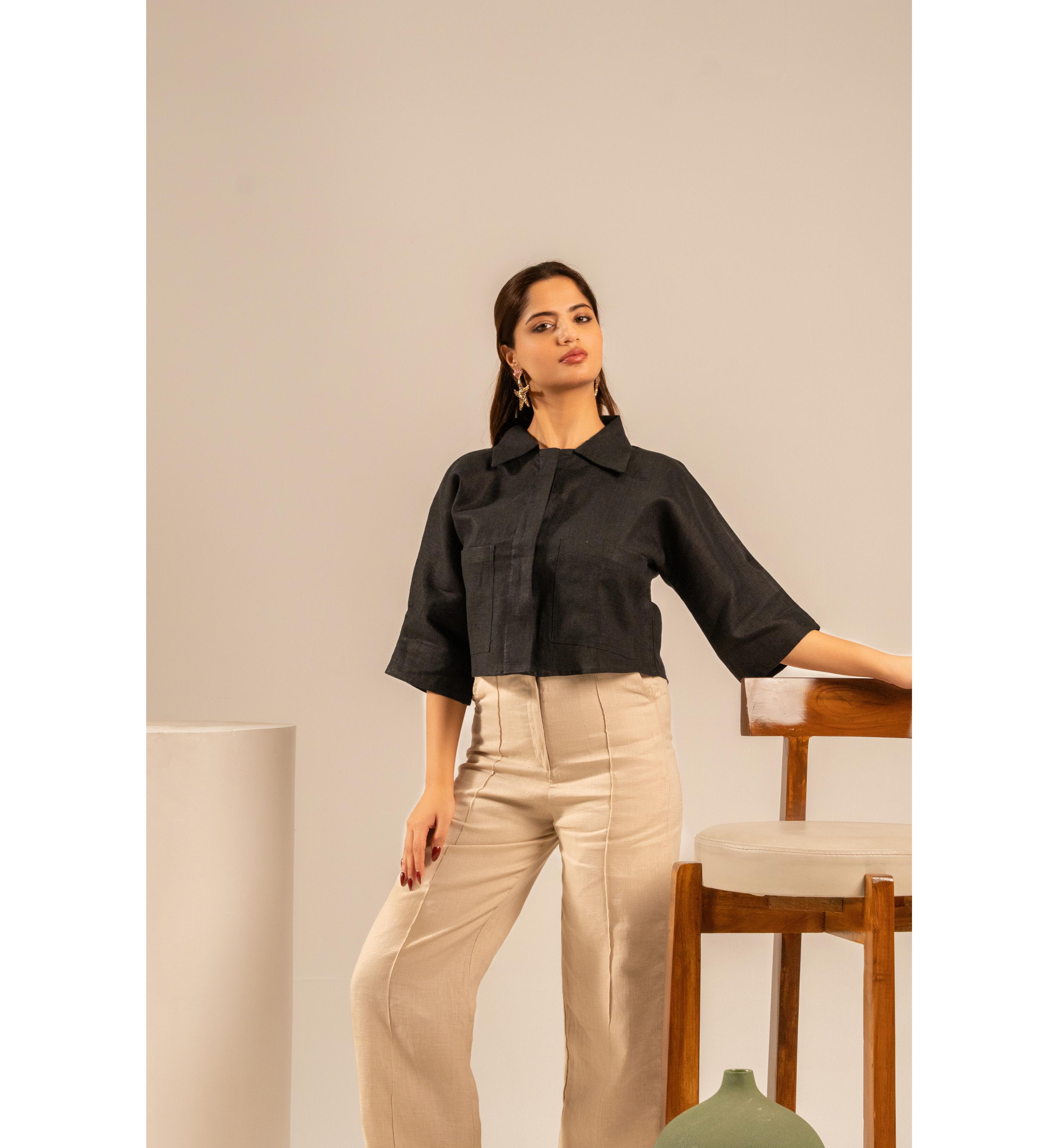 Minimalist Cropped Shirt